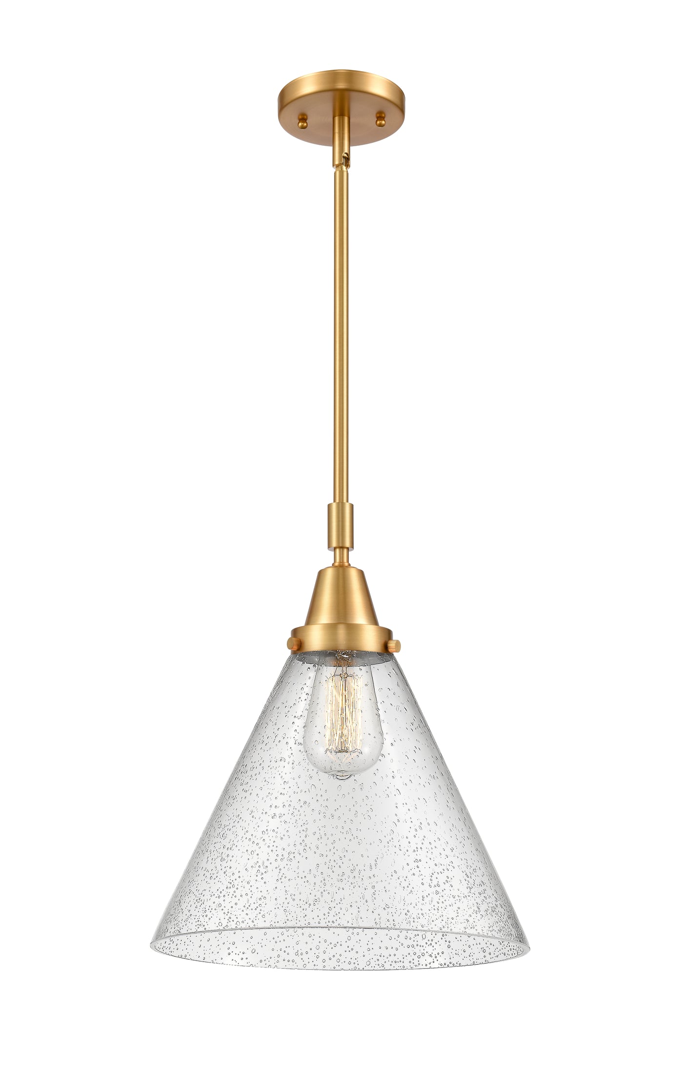 Caden Mini Pendant Antique Brass Glass