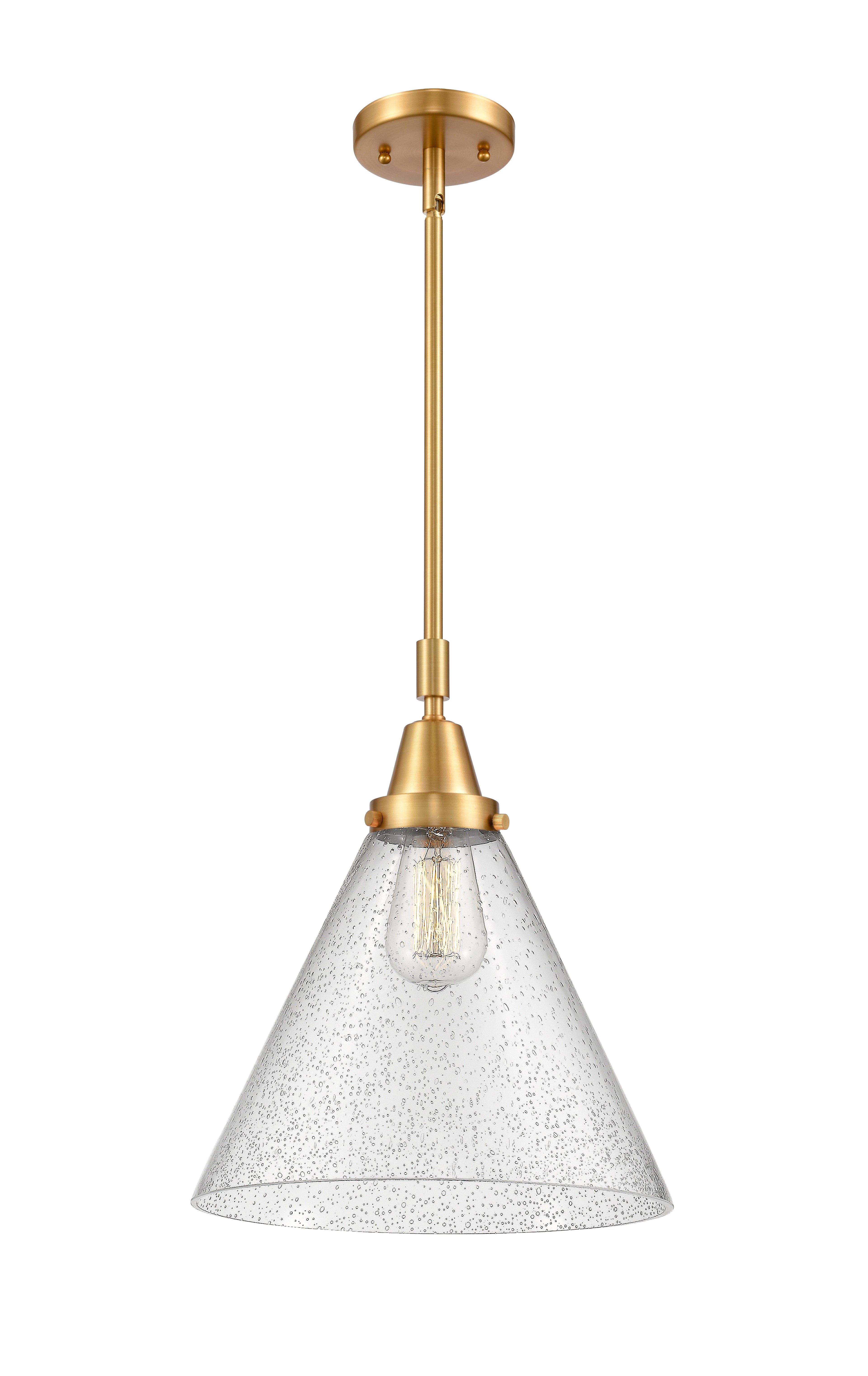 Caden Mini Pendant Antique Brass Glass