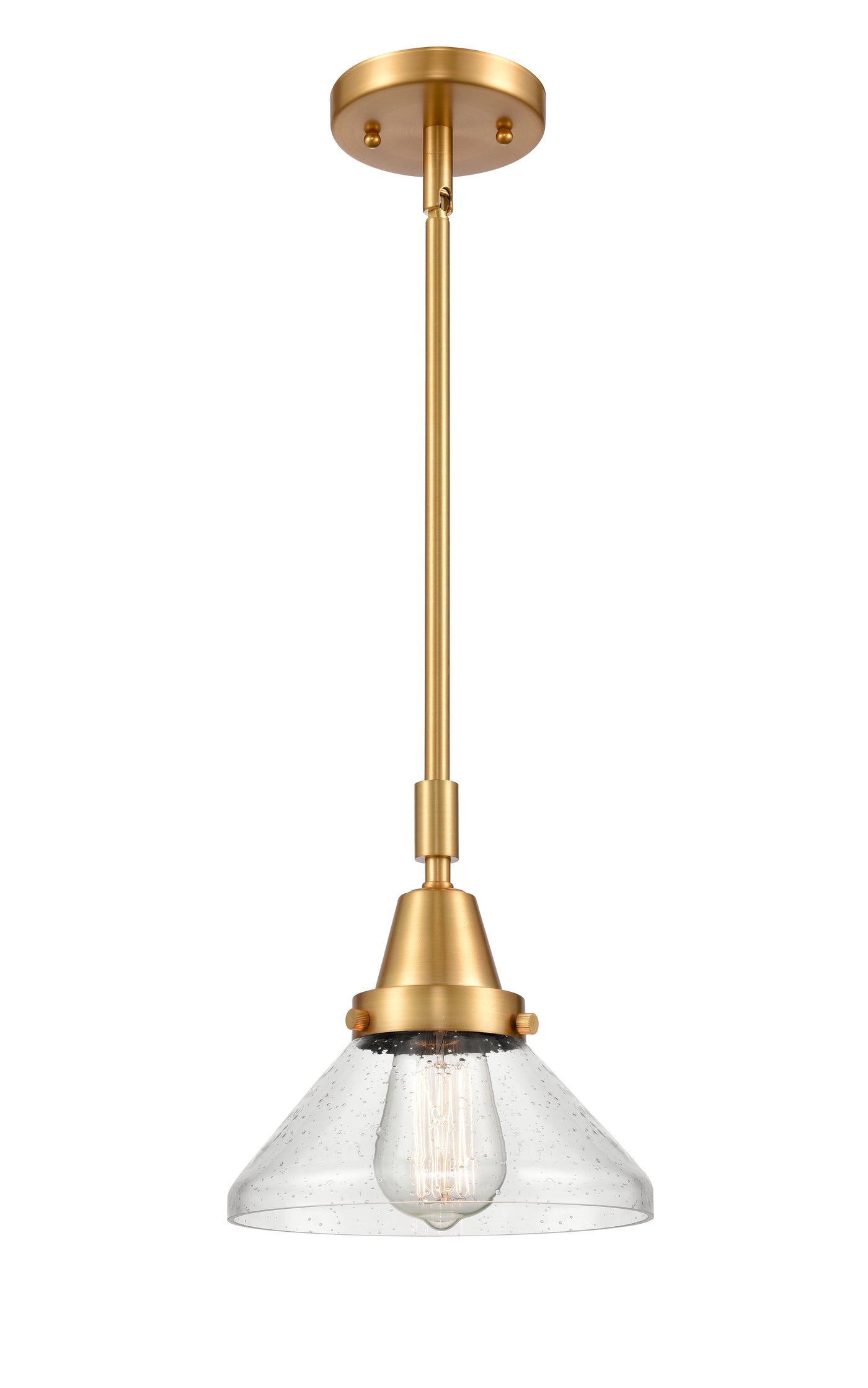 Caden Mini Pendant Antique Brass Steel 8 Inch