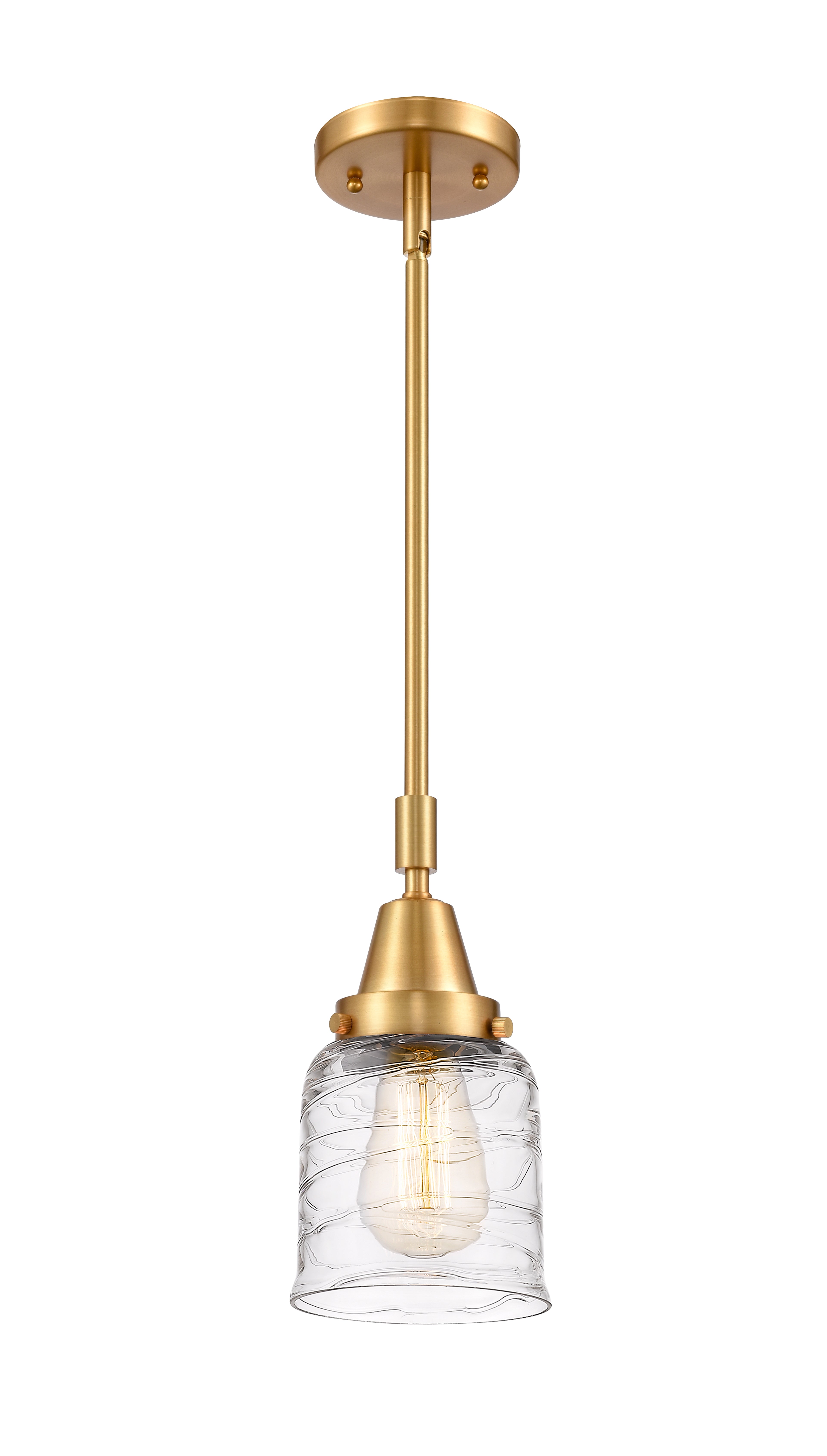 Caden Mini Pendant Brass Glass Dimmable