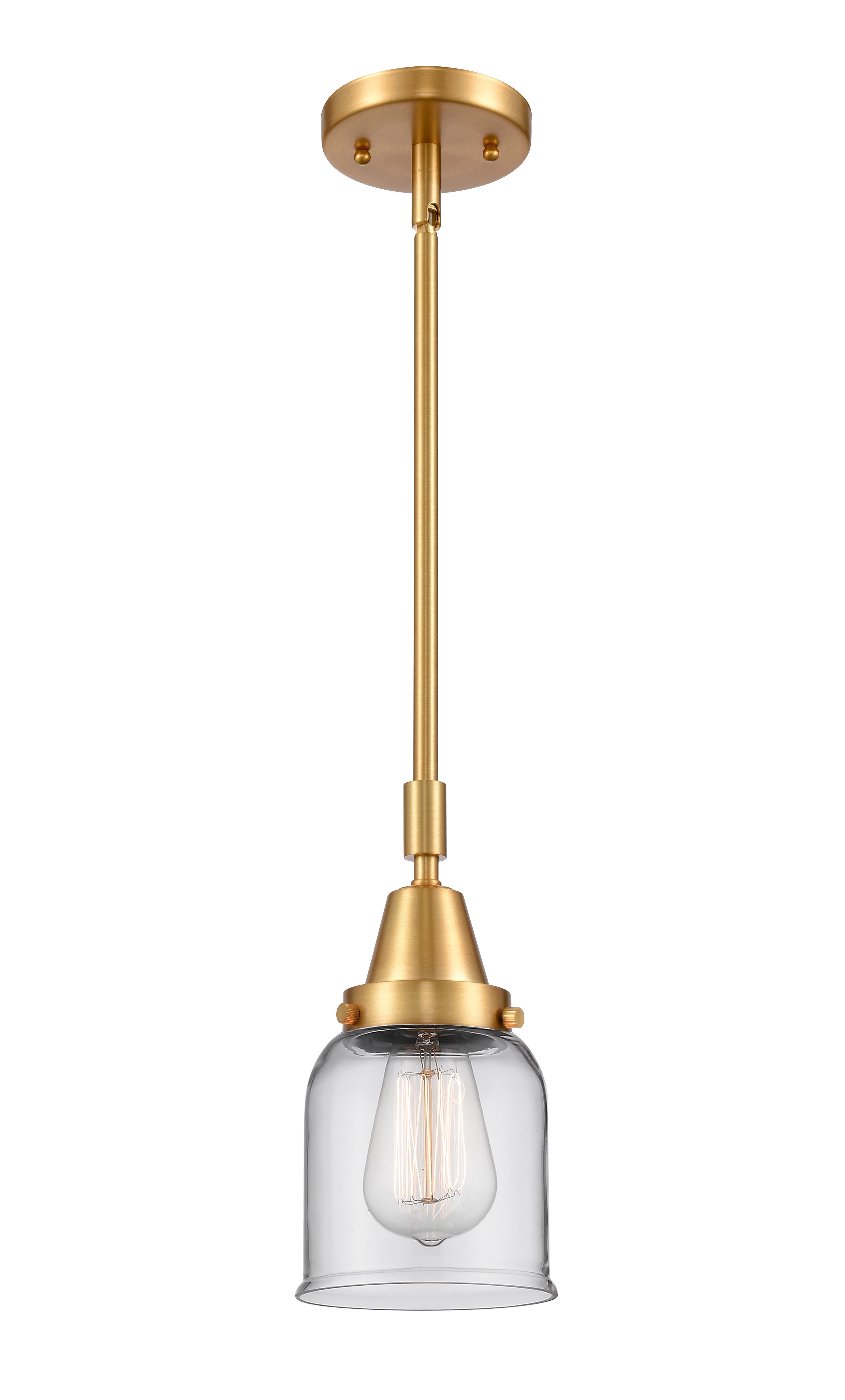 Caden Mini Pendant Antique Brass Glass