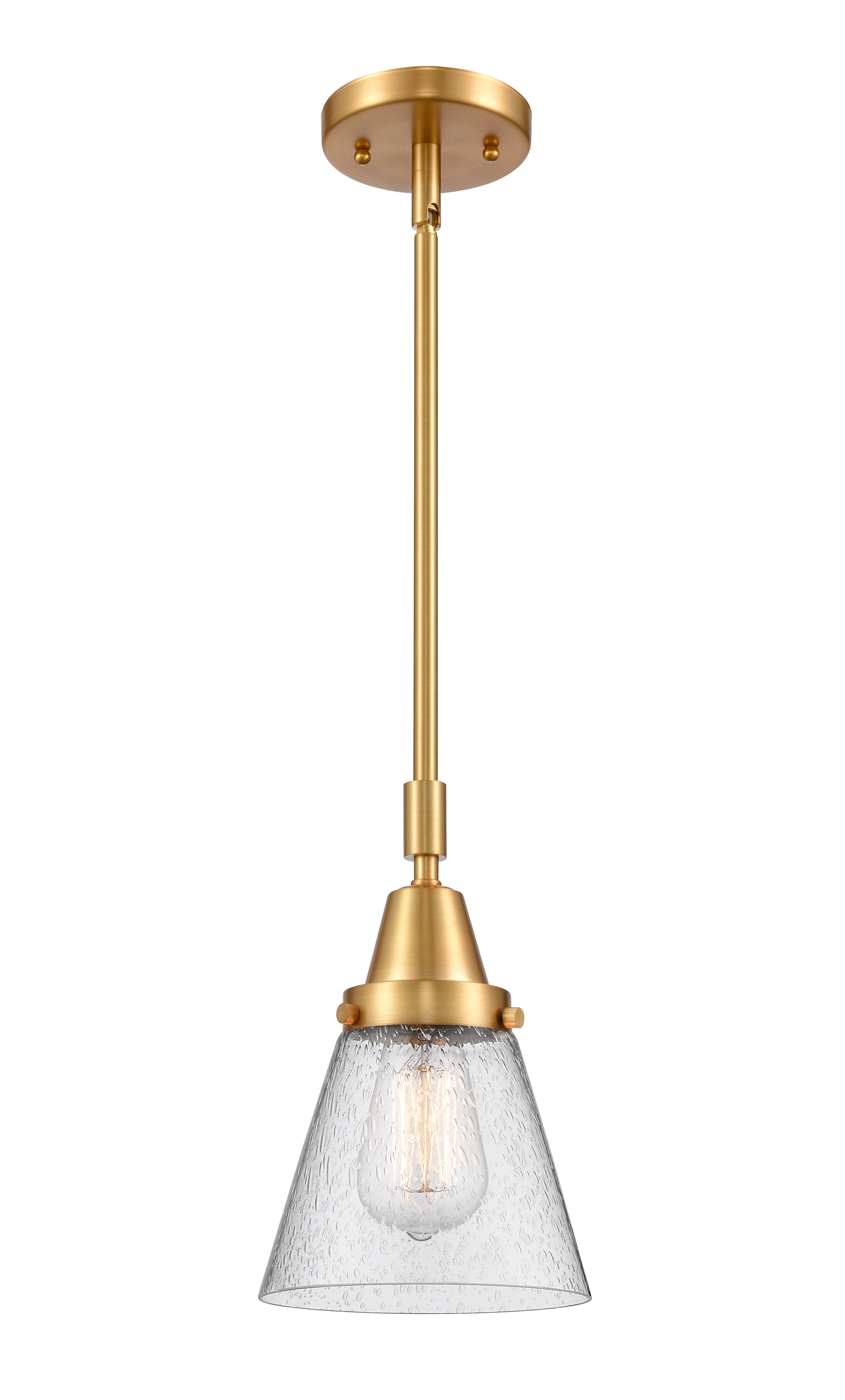 Caden Mini Pendant Antique Brass Glass