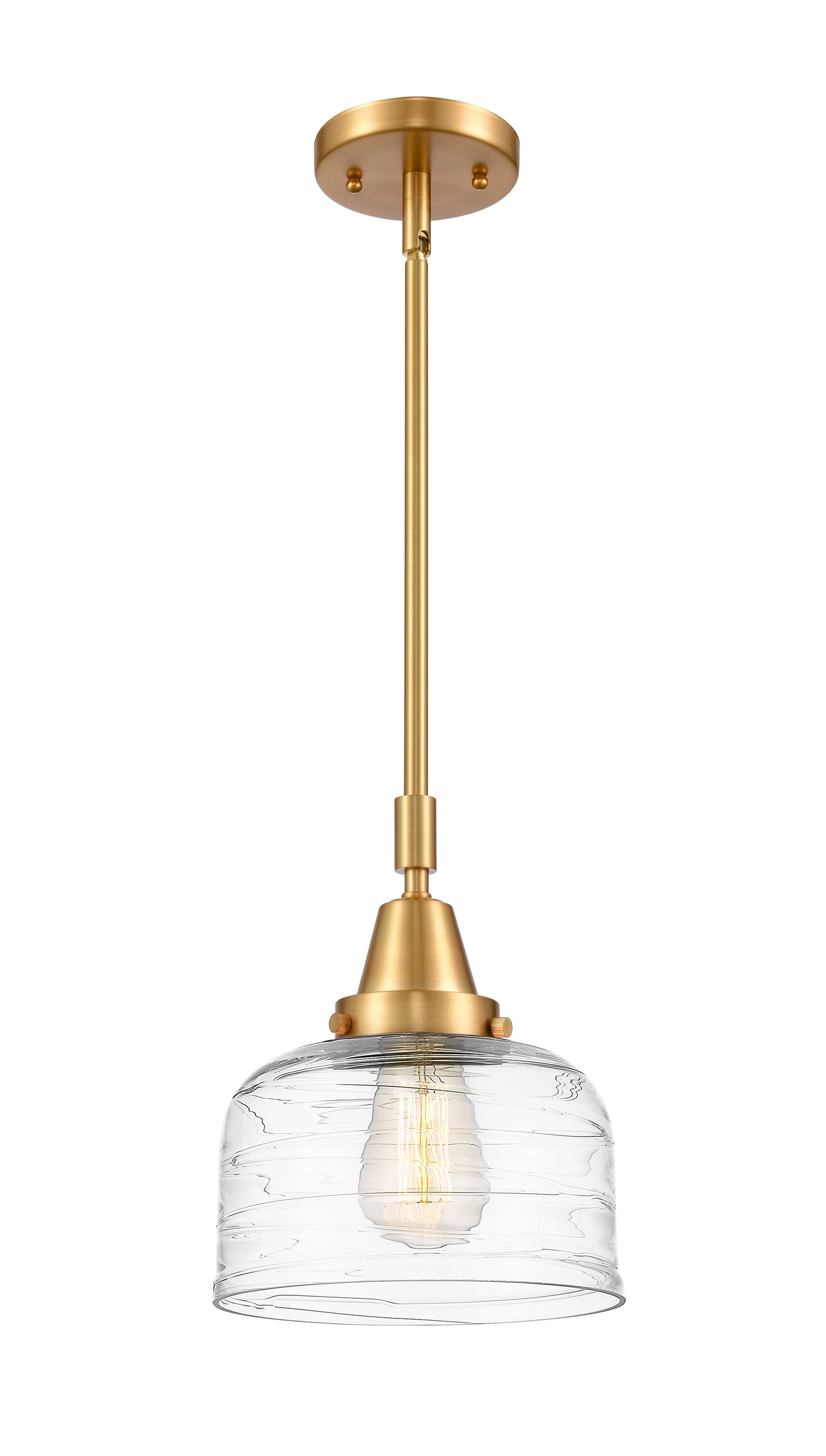 Caden Mini Pendant Antique Brass Glass