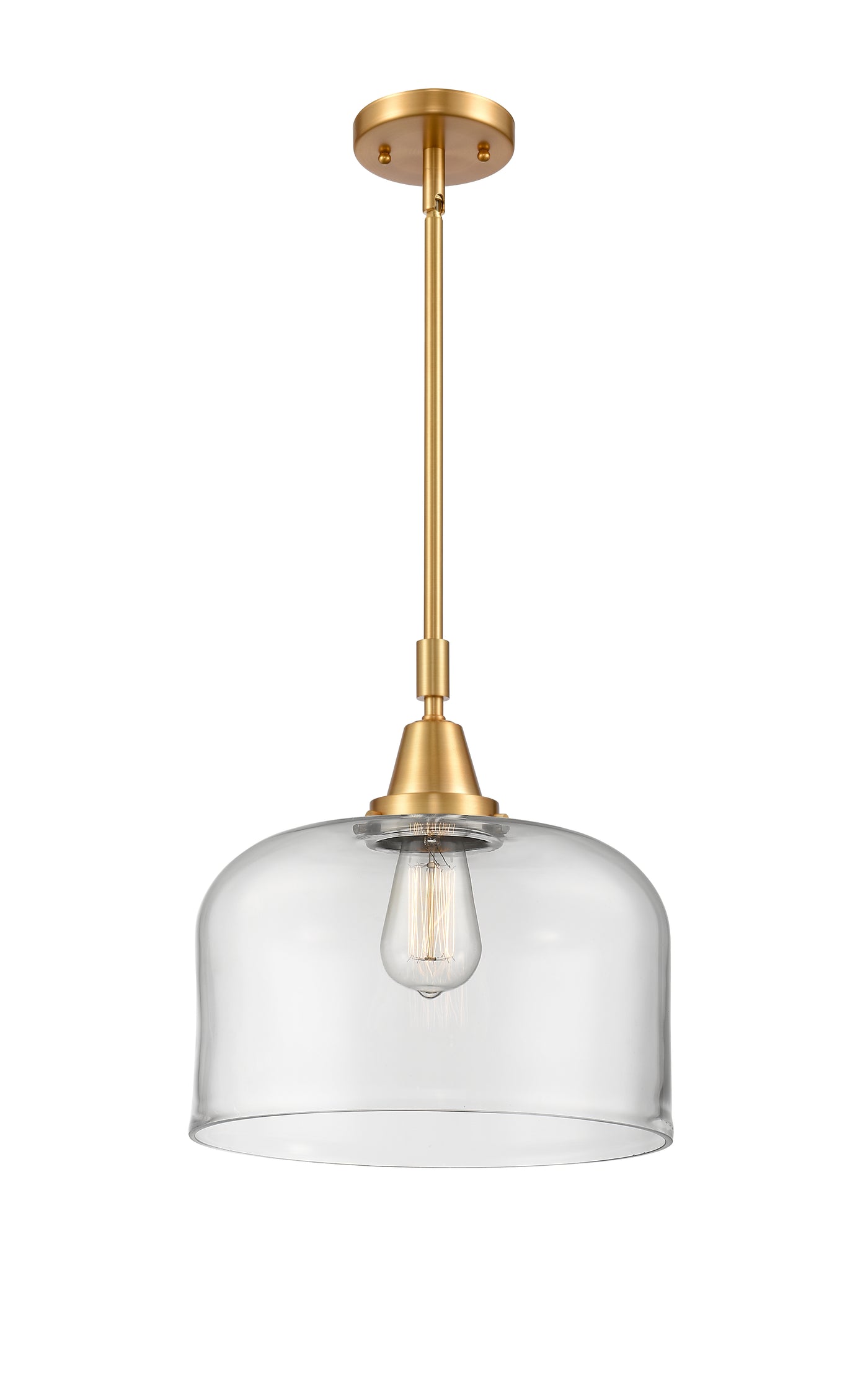 Caden Mini Pendant Antique Brass Glass