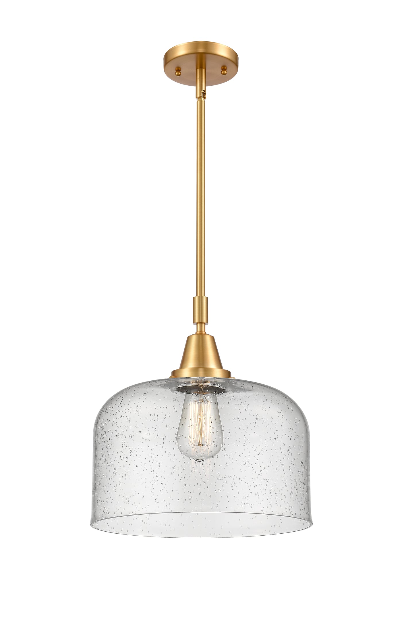 Caden Mini Pendant Antique Brass Glass