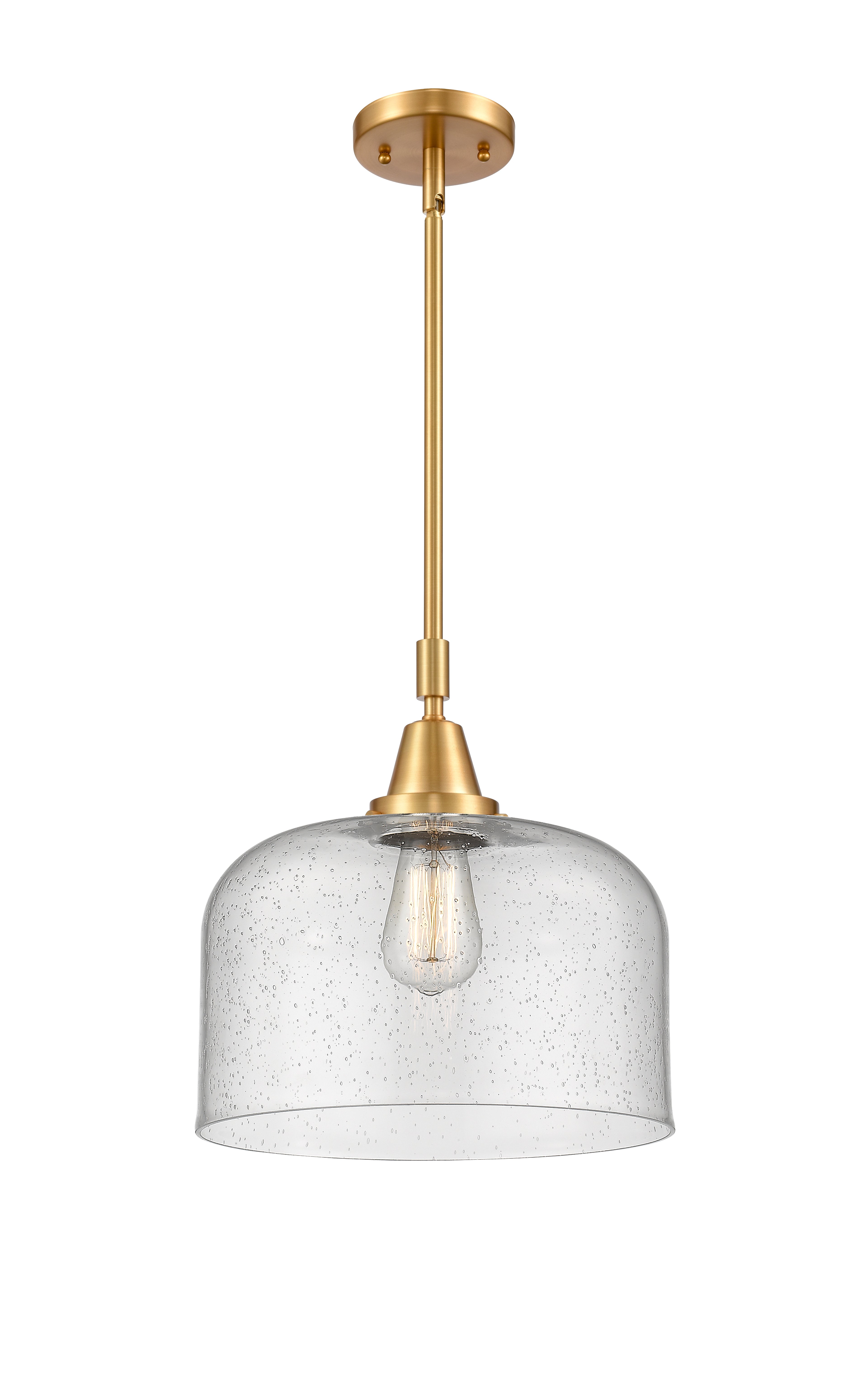 Caden Mini Pendant Antique Brass Glass