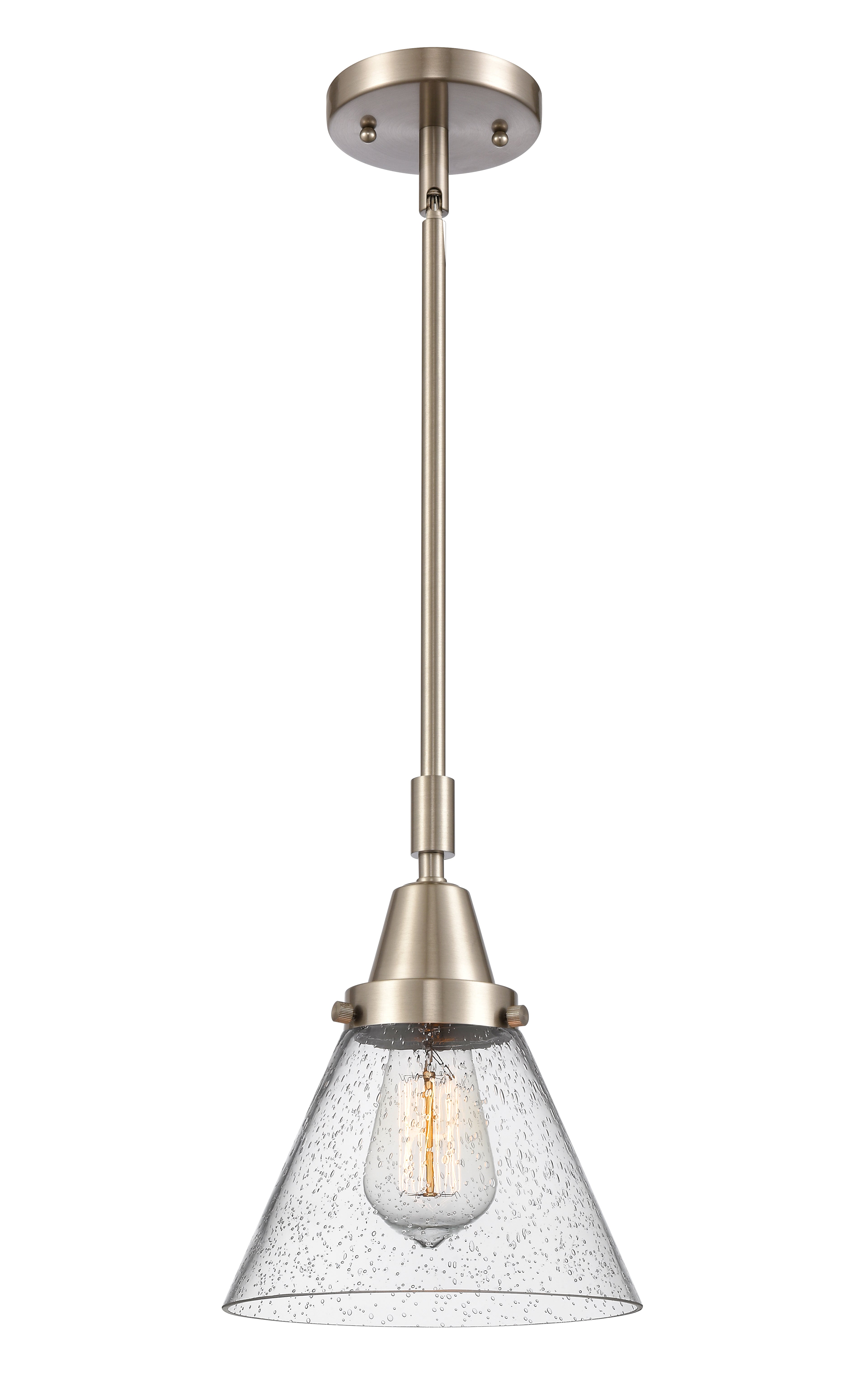 Caden Mini Pendant Antique Brass Glass
