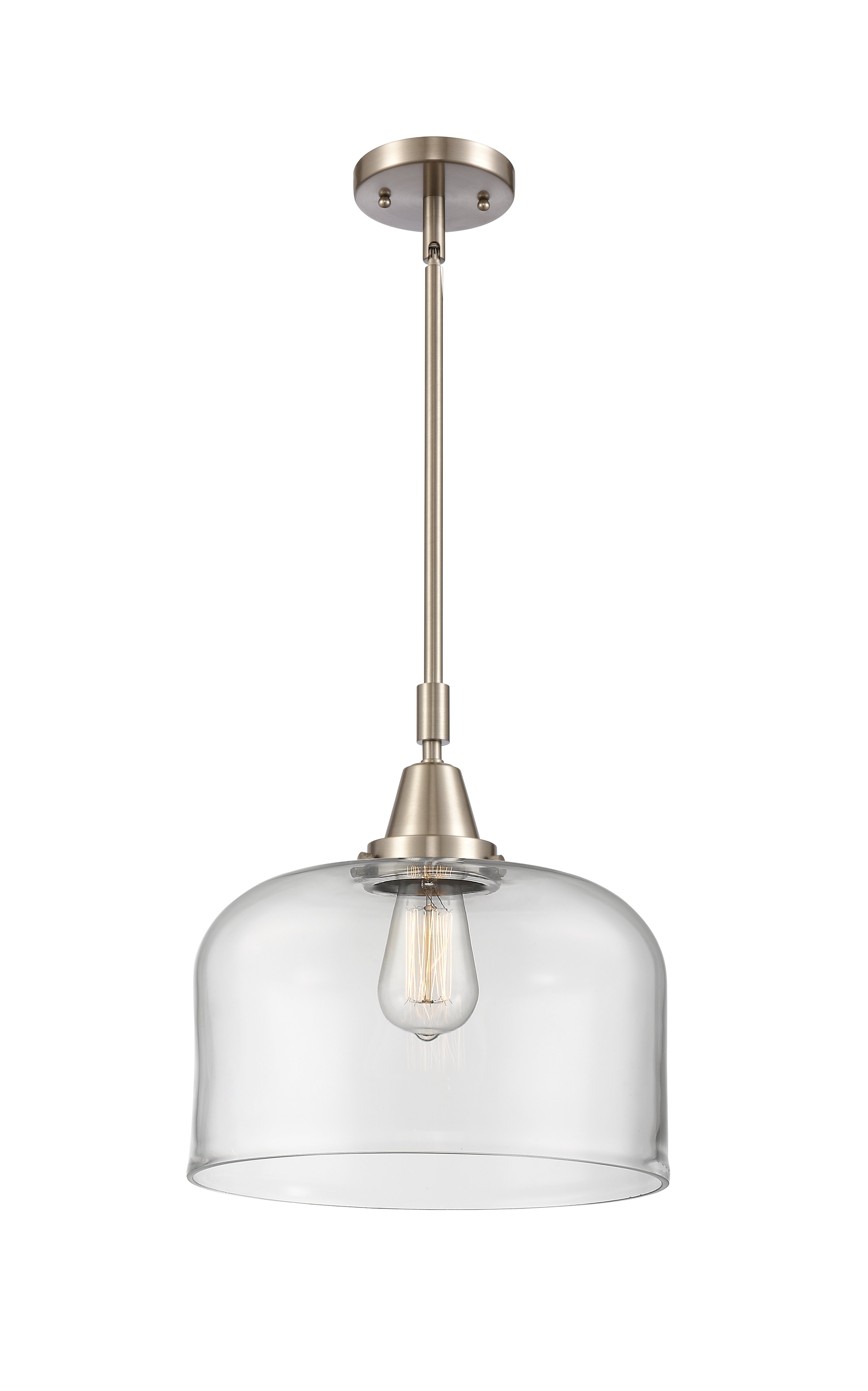 Caden Mini Pendant Antique Brass Glass