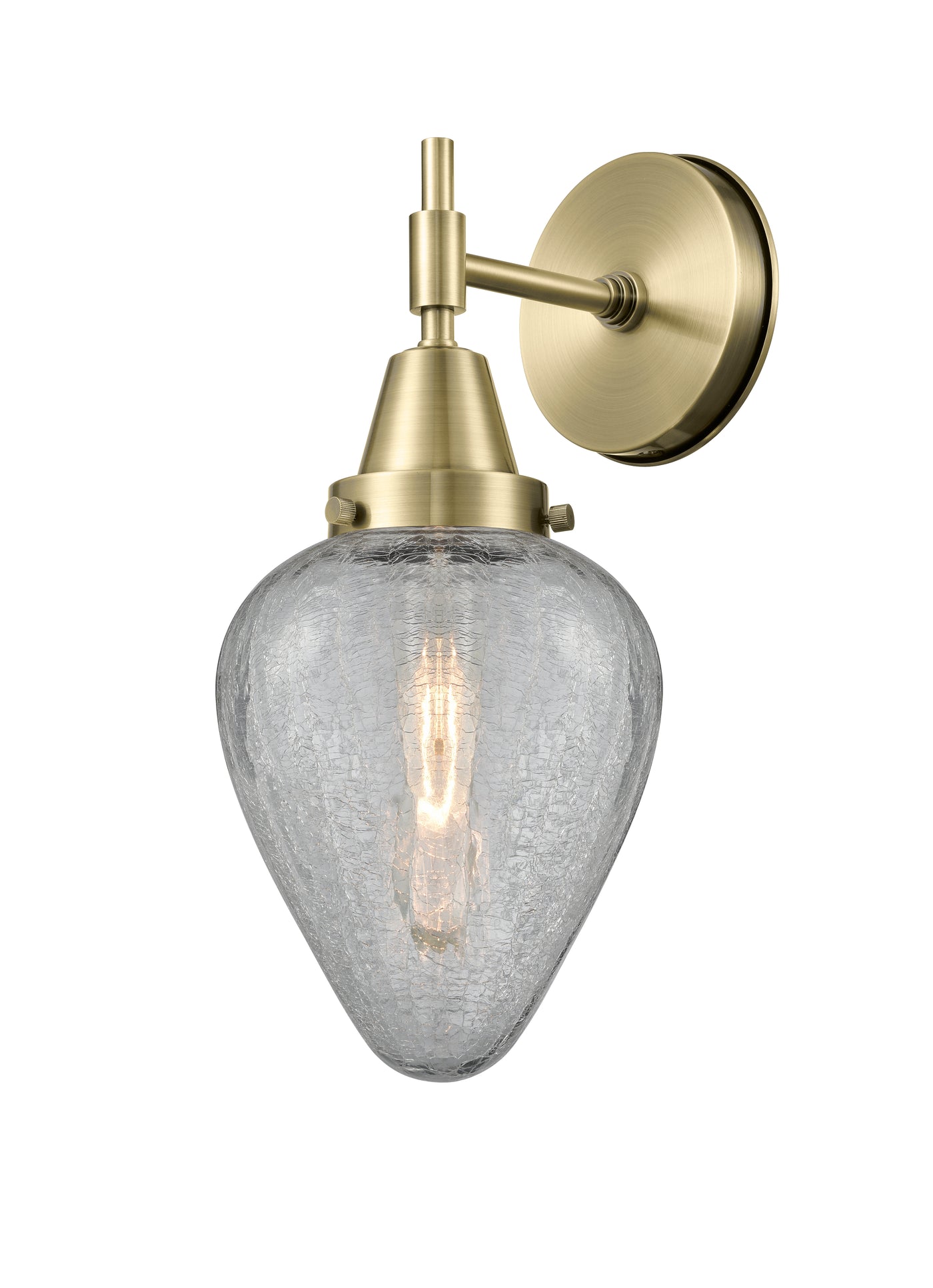 Caden Sconce Glass Steel Dimmable 12 Inch