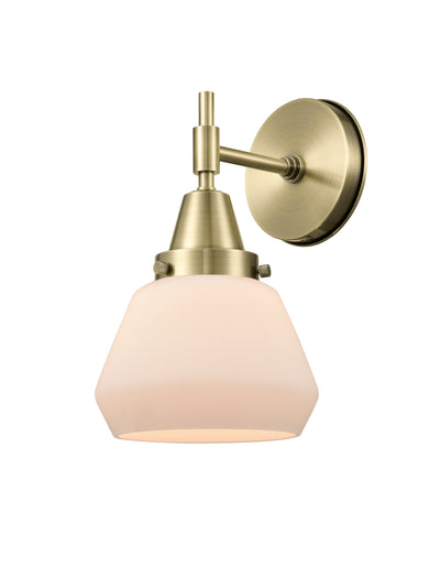 Caden Sconce Glass Steel 14 Inch