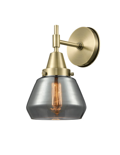 Caden Sconce Glass Steel 14 Inch