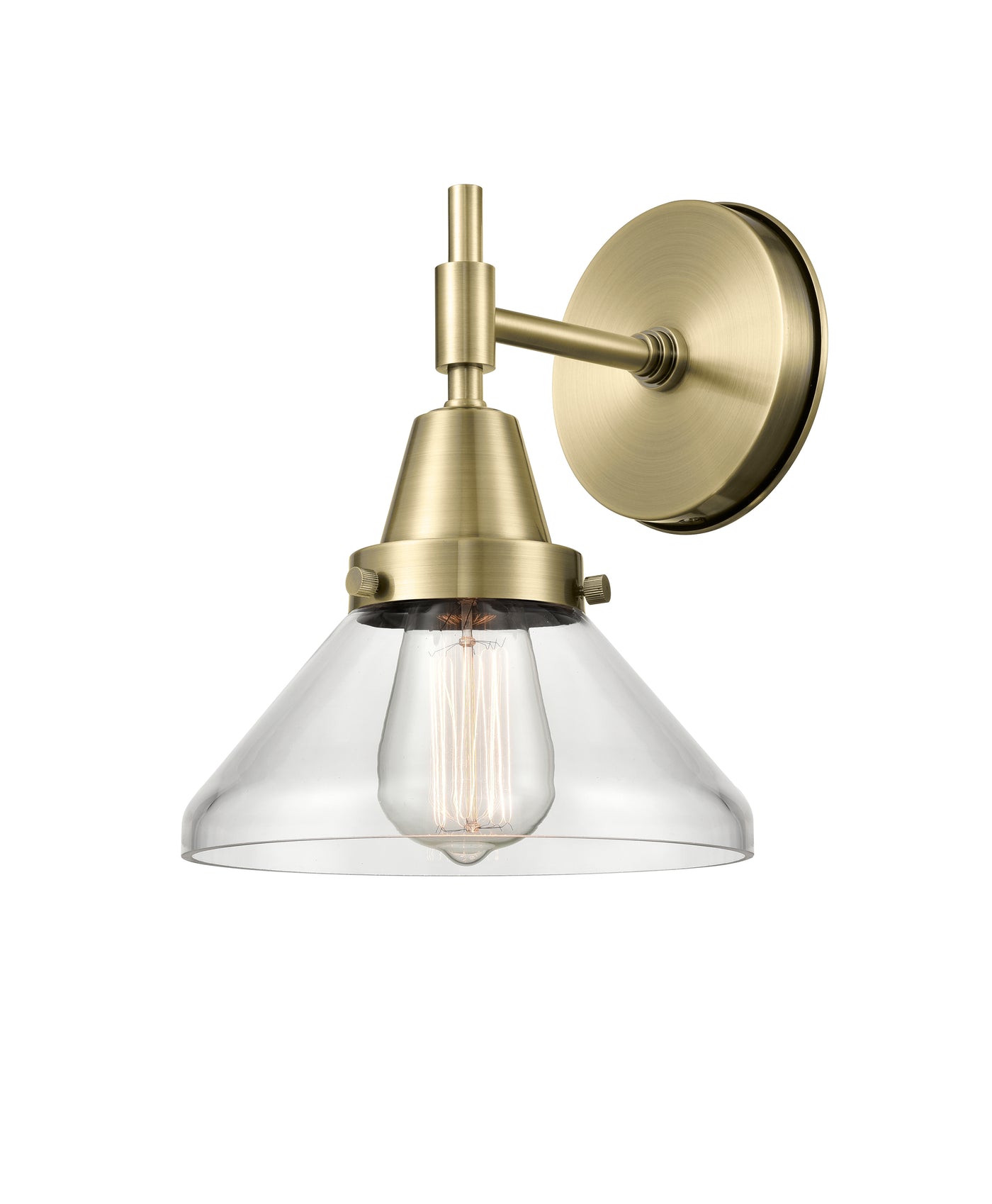 Caden Sconce Glass Steel 11.25 Inch