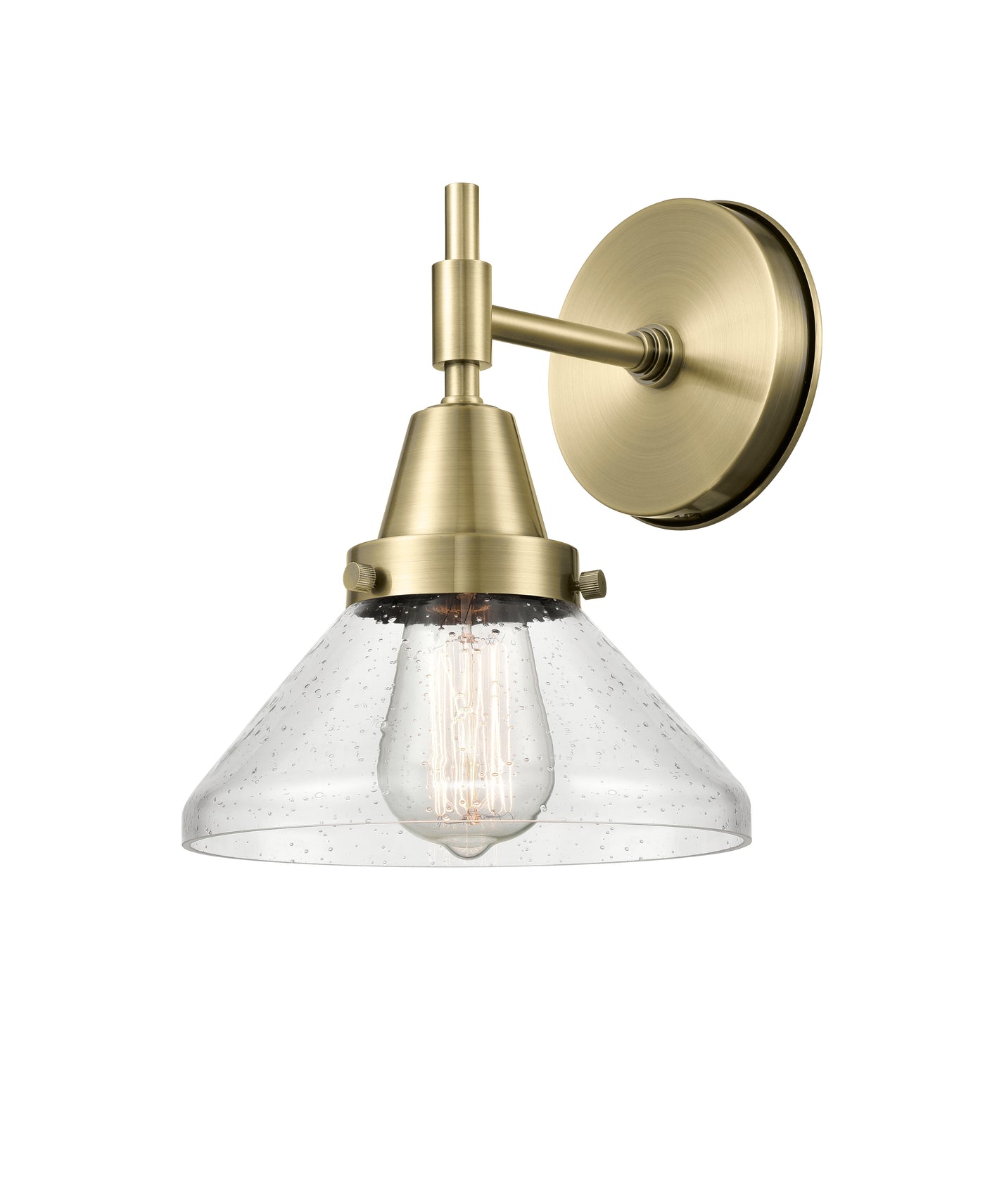 Caden Sconce Glass Steel 11.25 Inch