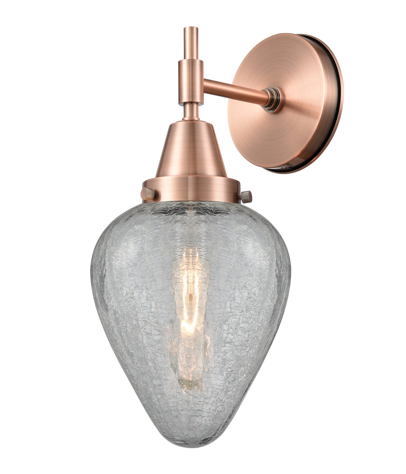 Caden Sconce Glass Steel Dimmable 12 Inch