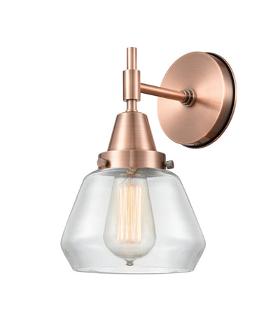 Caden Sconce Glass Steel 14 Inch