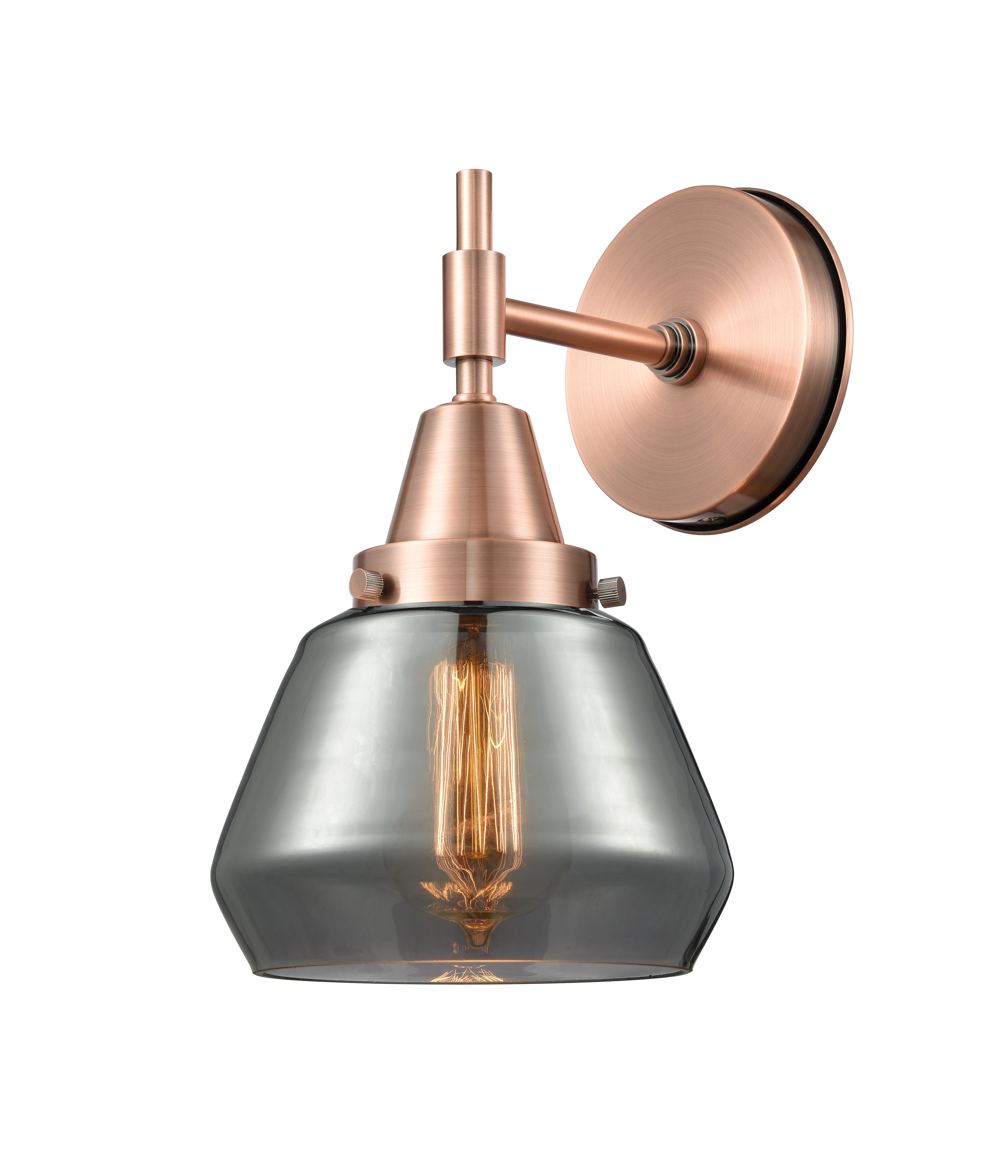 Caden Sconce Glass Steel 14 Inch