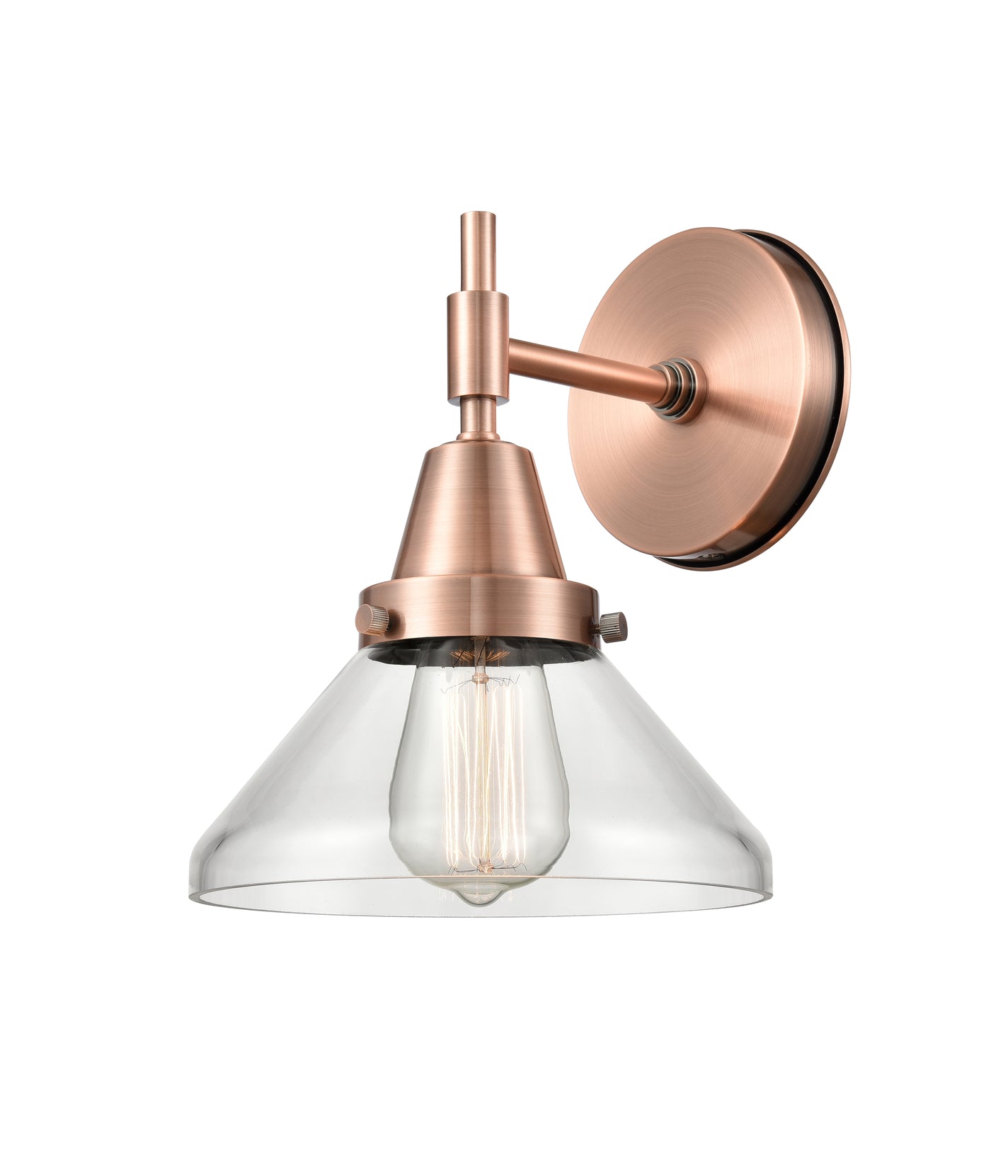 Caden Sconce Glass Steel 11.25 Inch