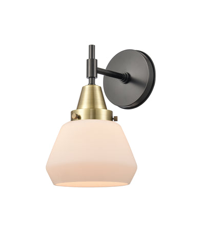 Caden Sconce Glass Steel 14 Inch