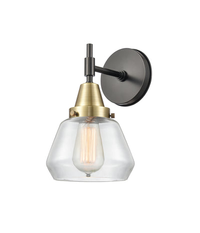 Caden Sconce Glass Steel 14 Inch