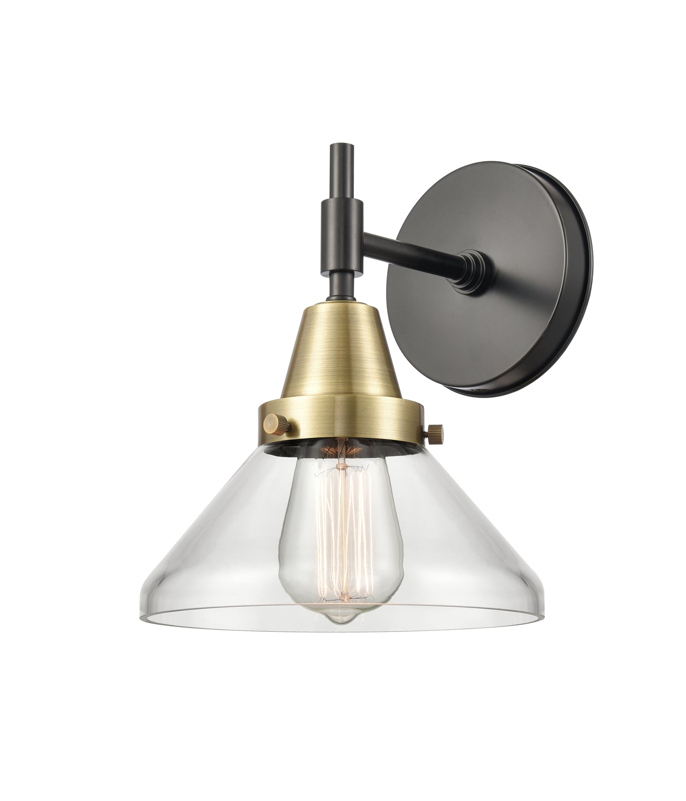 Caden Sconce Glass Steel 11.25 Inch