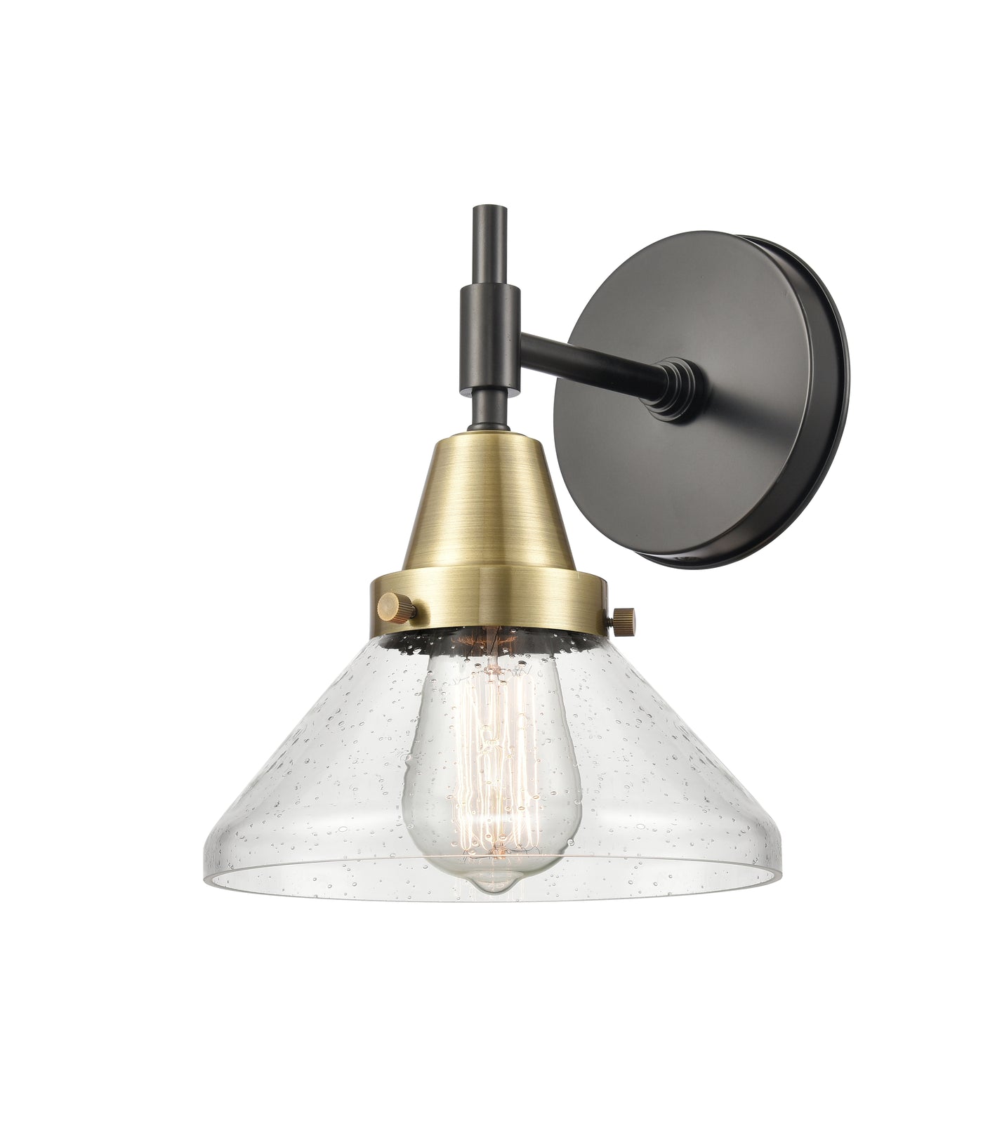Caden Sconce Glass Steel 11.25 Inch