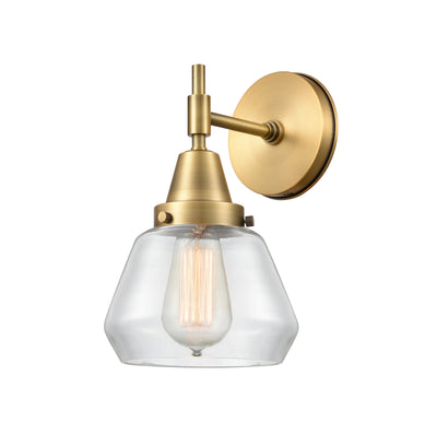 Caden Sconce Glass Steel 14 Inch