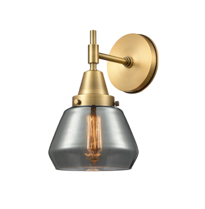 Caden Sconce Glass Steel 14 Inch