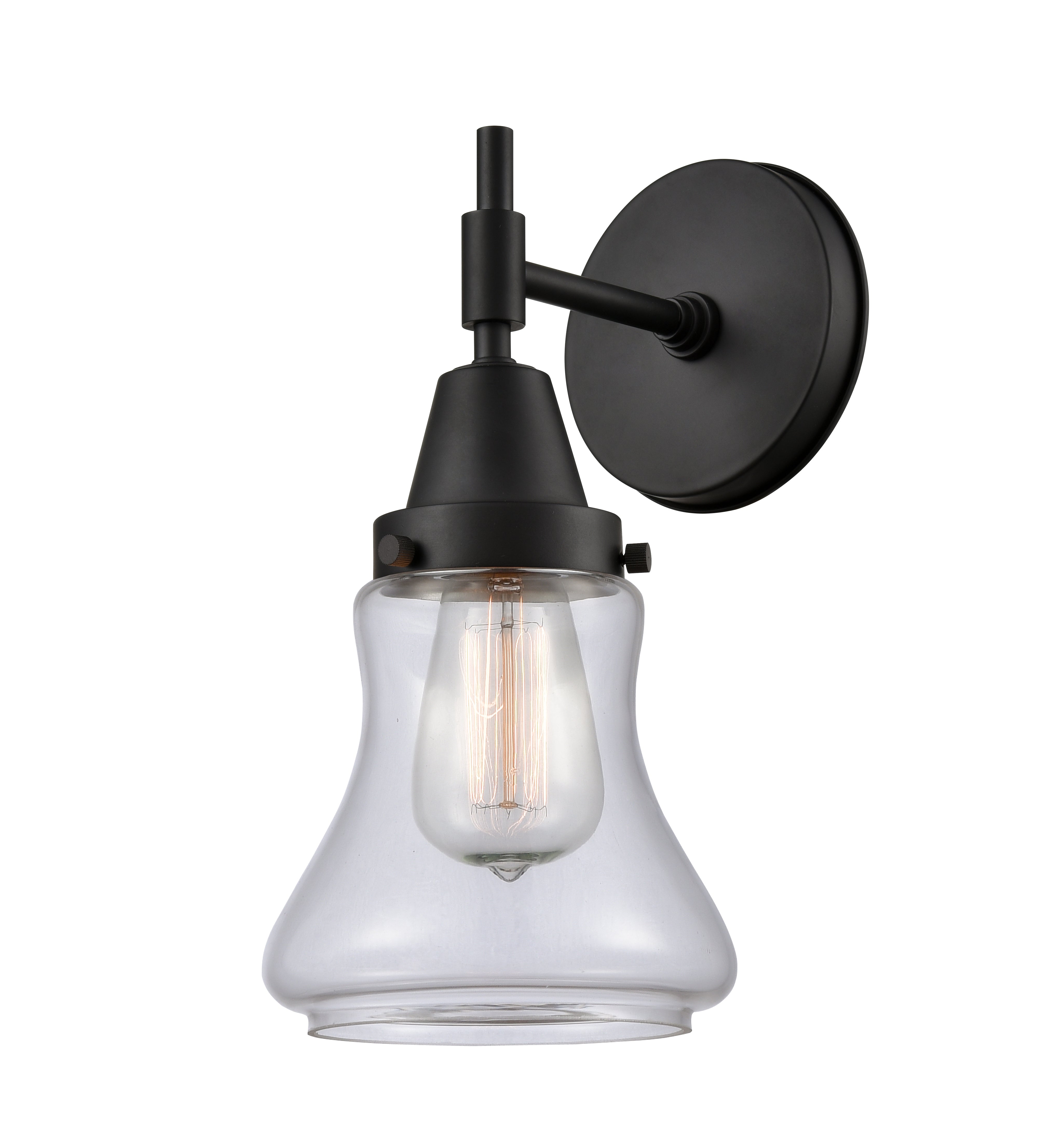 Caden Sconce Glass Steel Industrial