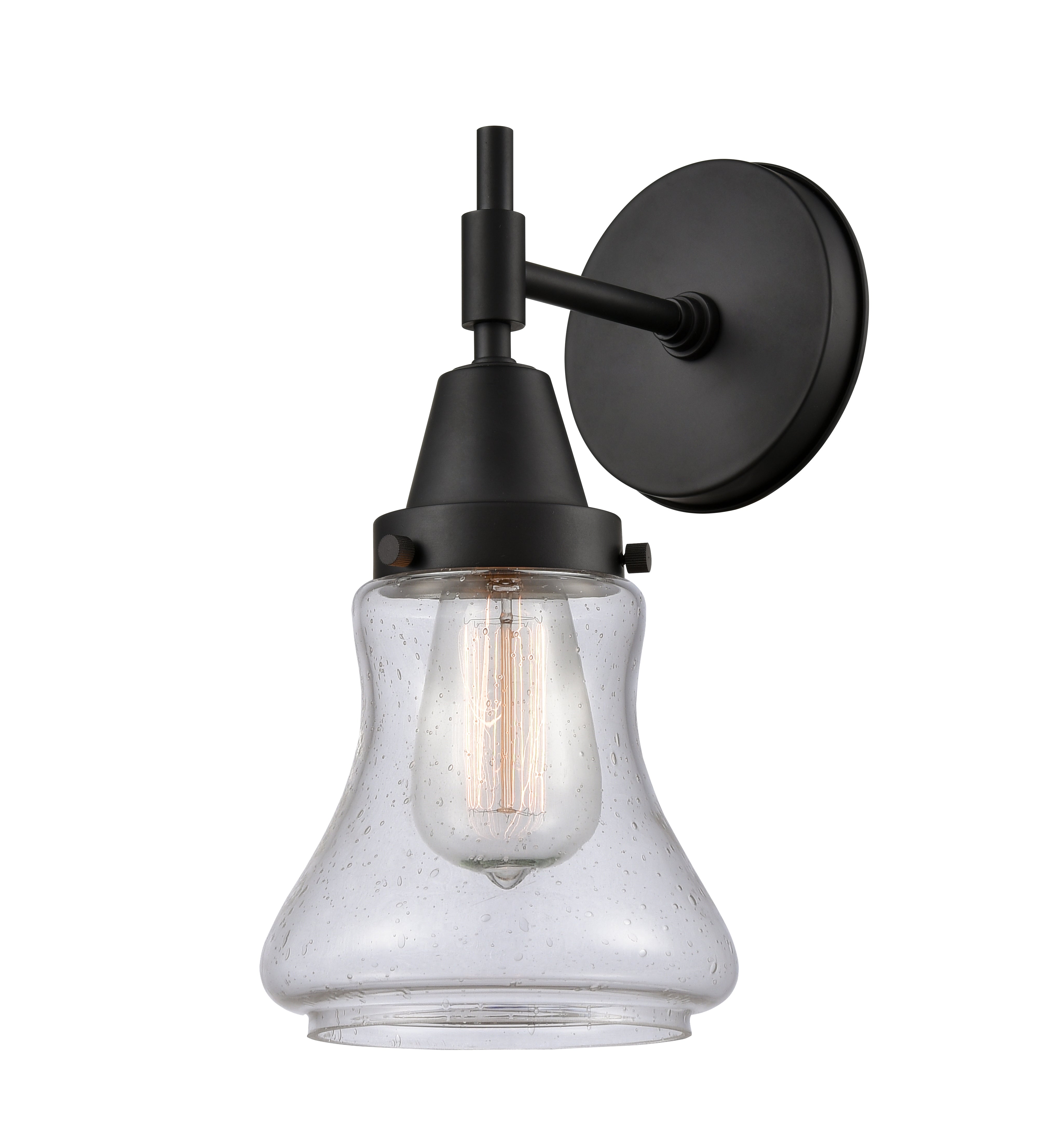 Caden Sconce Glass Steel Industrial