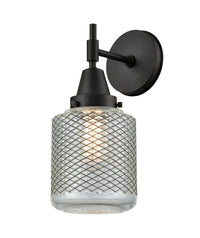 Caden Sconce Glass Steel Industrial Style