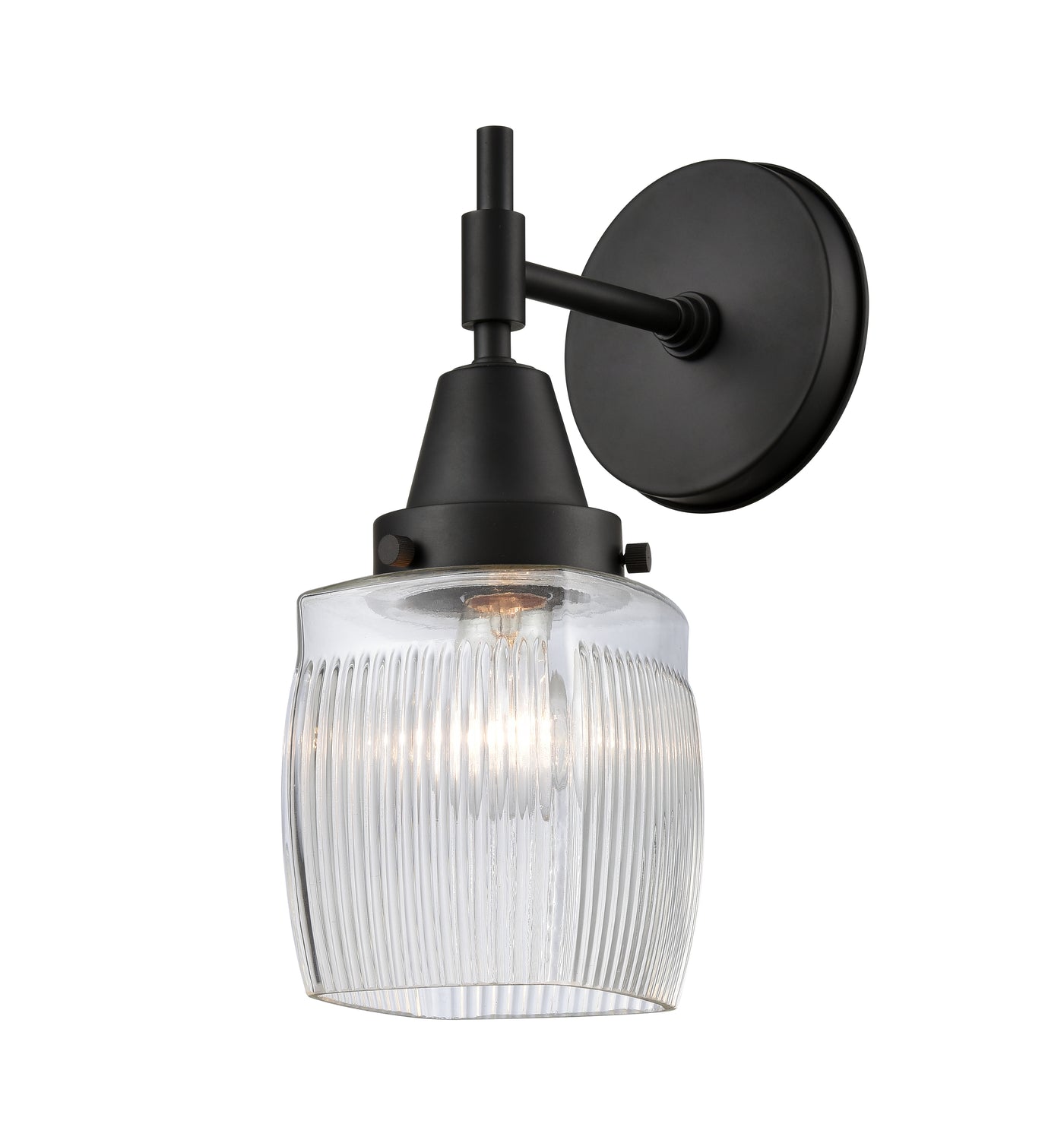 Caden Sconce Glass Steel 6 Inch Width