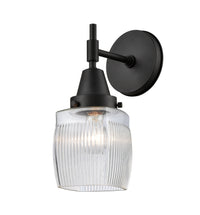 Caden Sconce Glass Steel 6 Inch Width