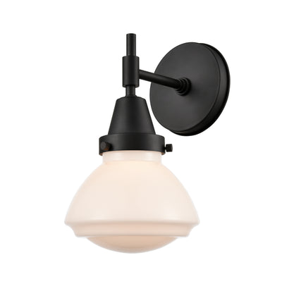 Caden Sconce Glass Steel Industrial Style