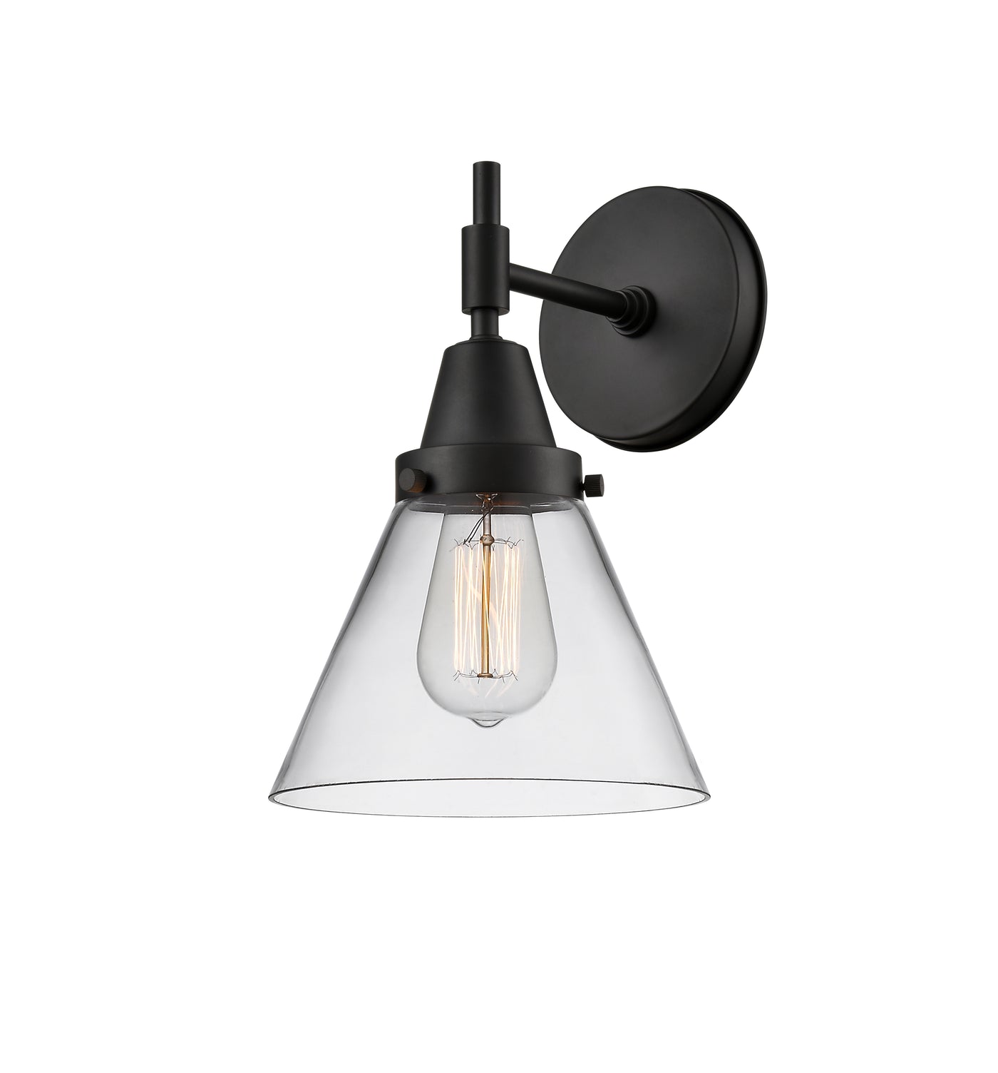 Caden Sconce Glass Steel Dimmable