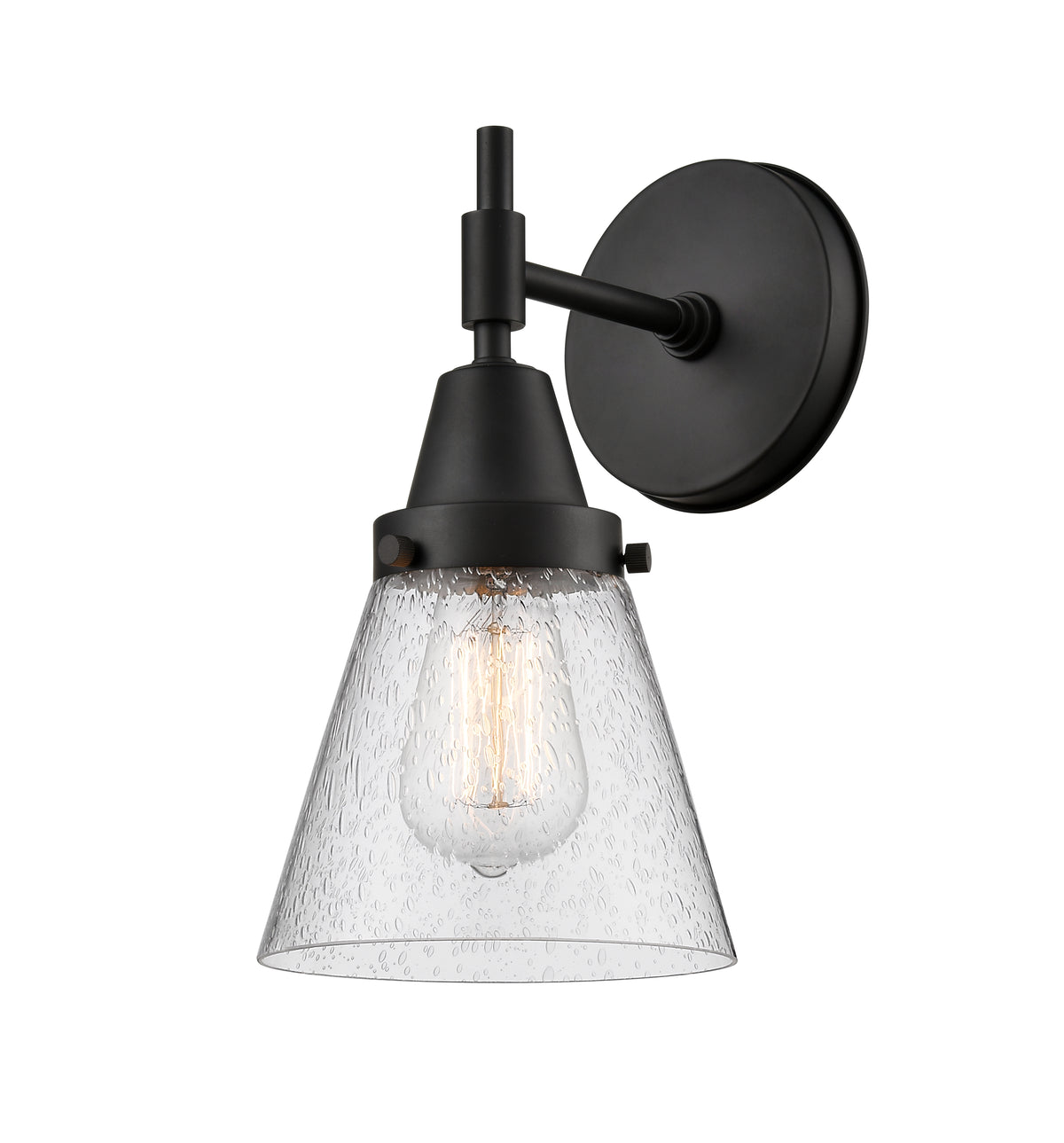 Cone 6-Inch 1-Light Sconce with LED Bulb 11-Inch High 8.375-Inch Extension