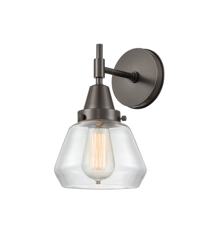 Caden Sconce Glass Steel 14 Inch