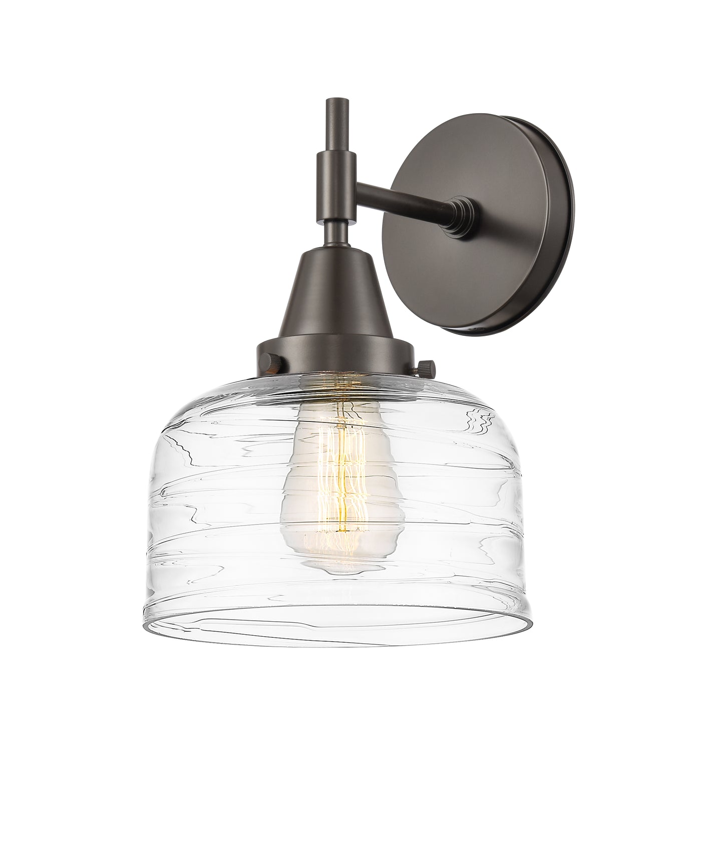 Caden Sconce Glass Steel Dimmable