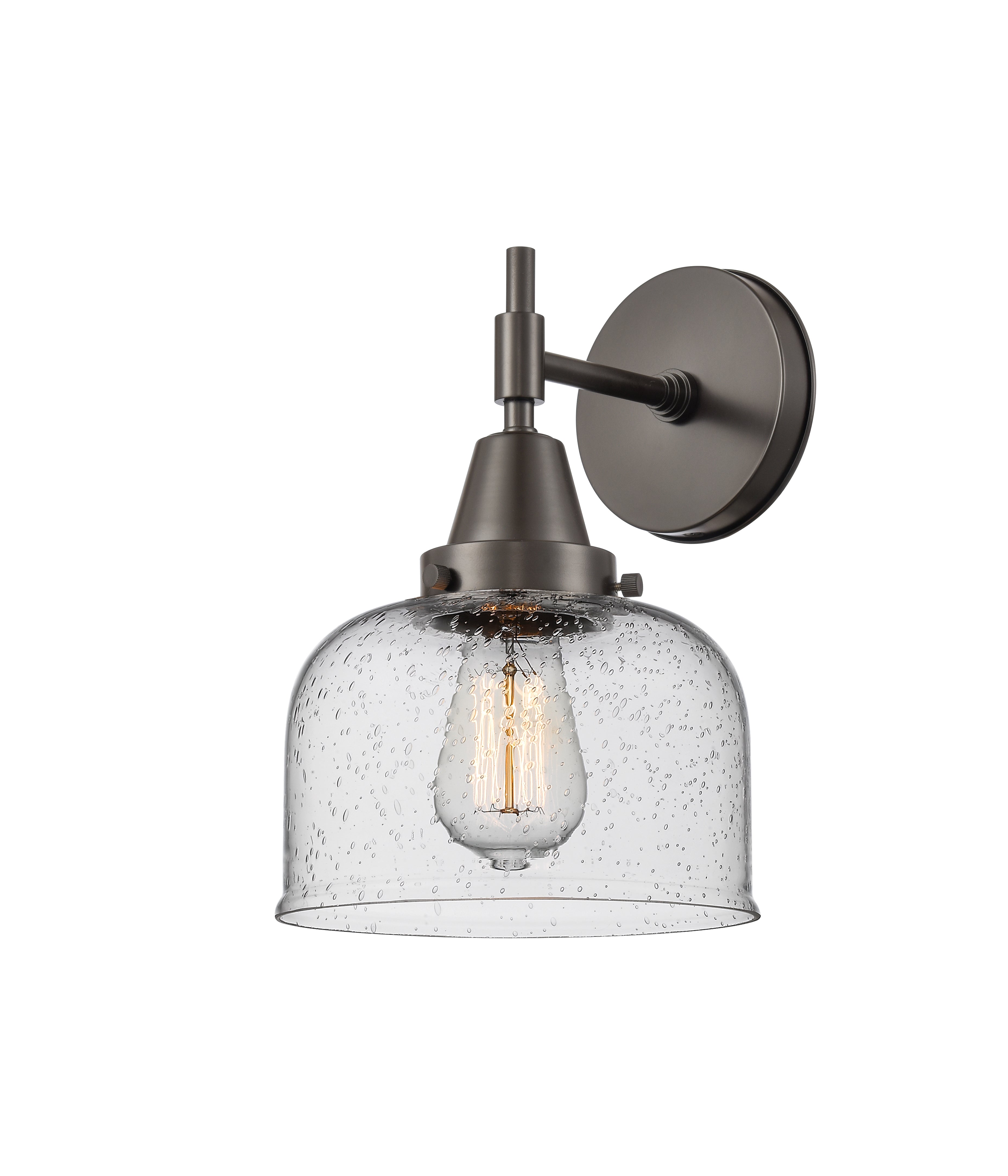Caden Sconce Glass Steel 11 Inch