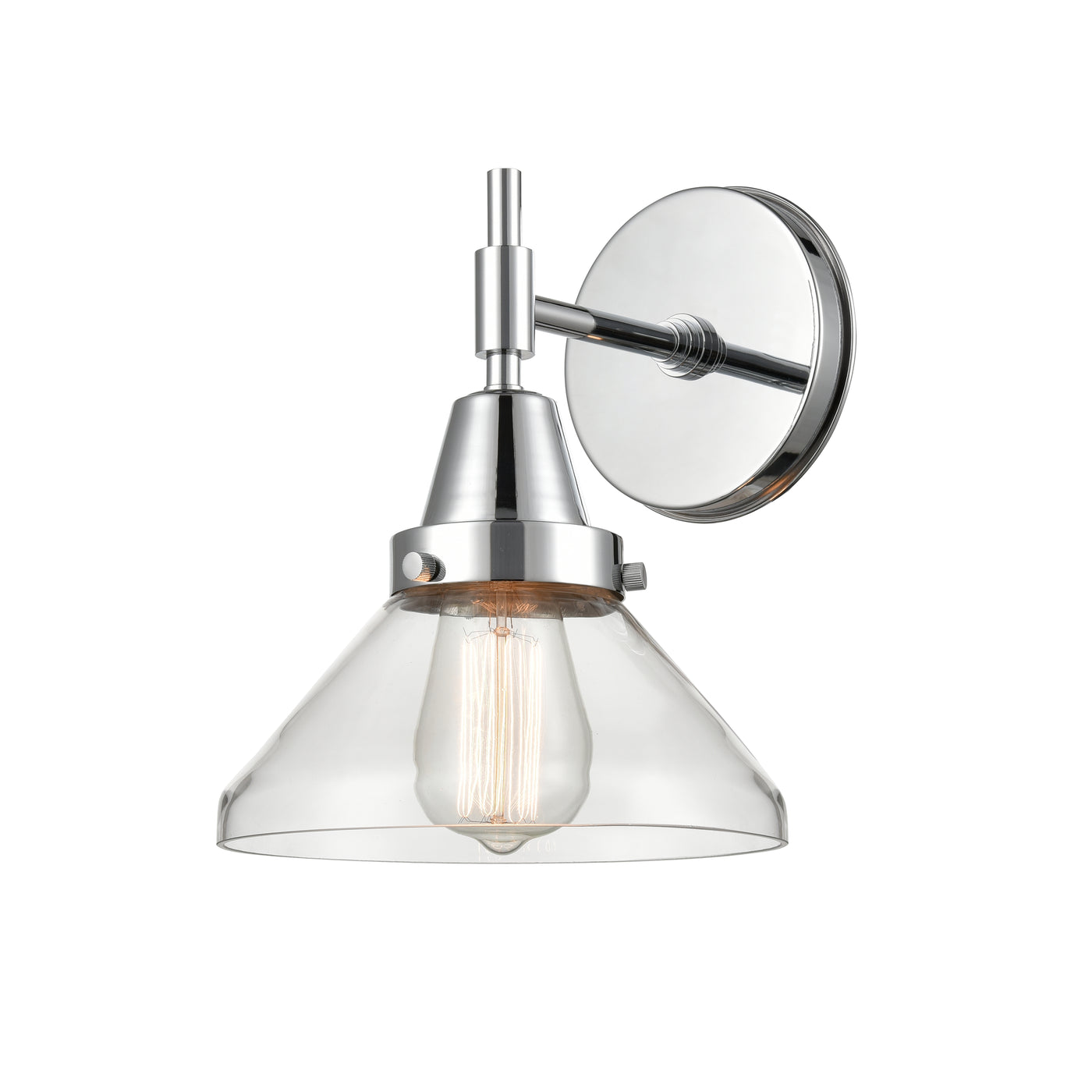 Caden Sconce Glass Steel Dimmable 11 Inch