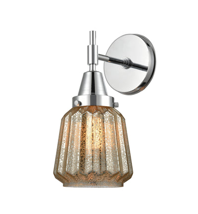 Caden Sconce Glass Steel 12 Inch