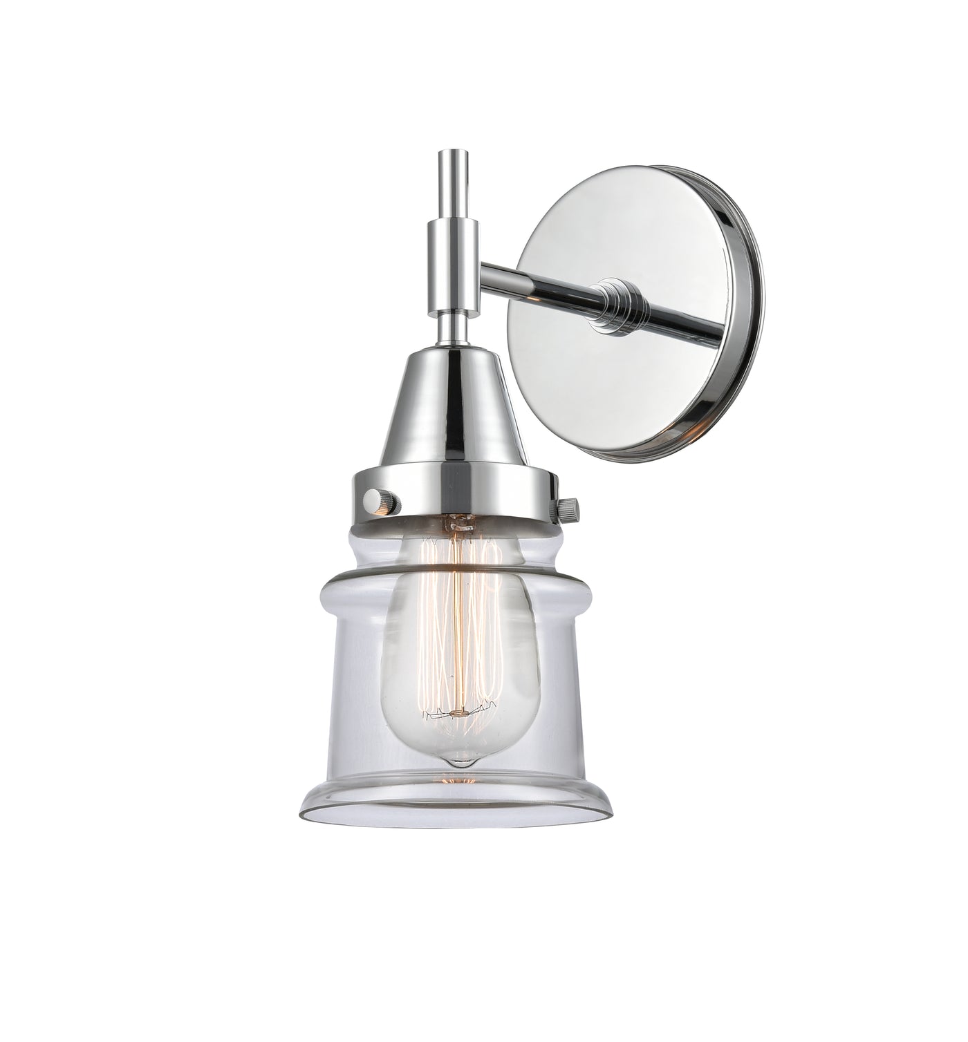 Caden Sconce Glass Steel Industrial Style