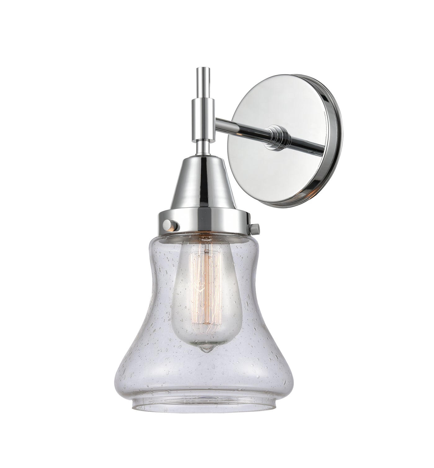 Caden Sconce Glass Steel Industrial