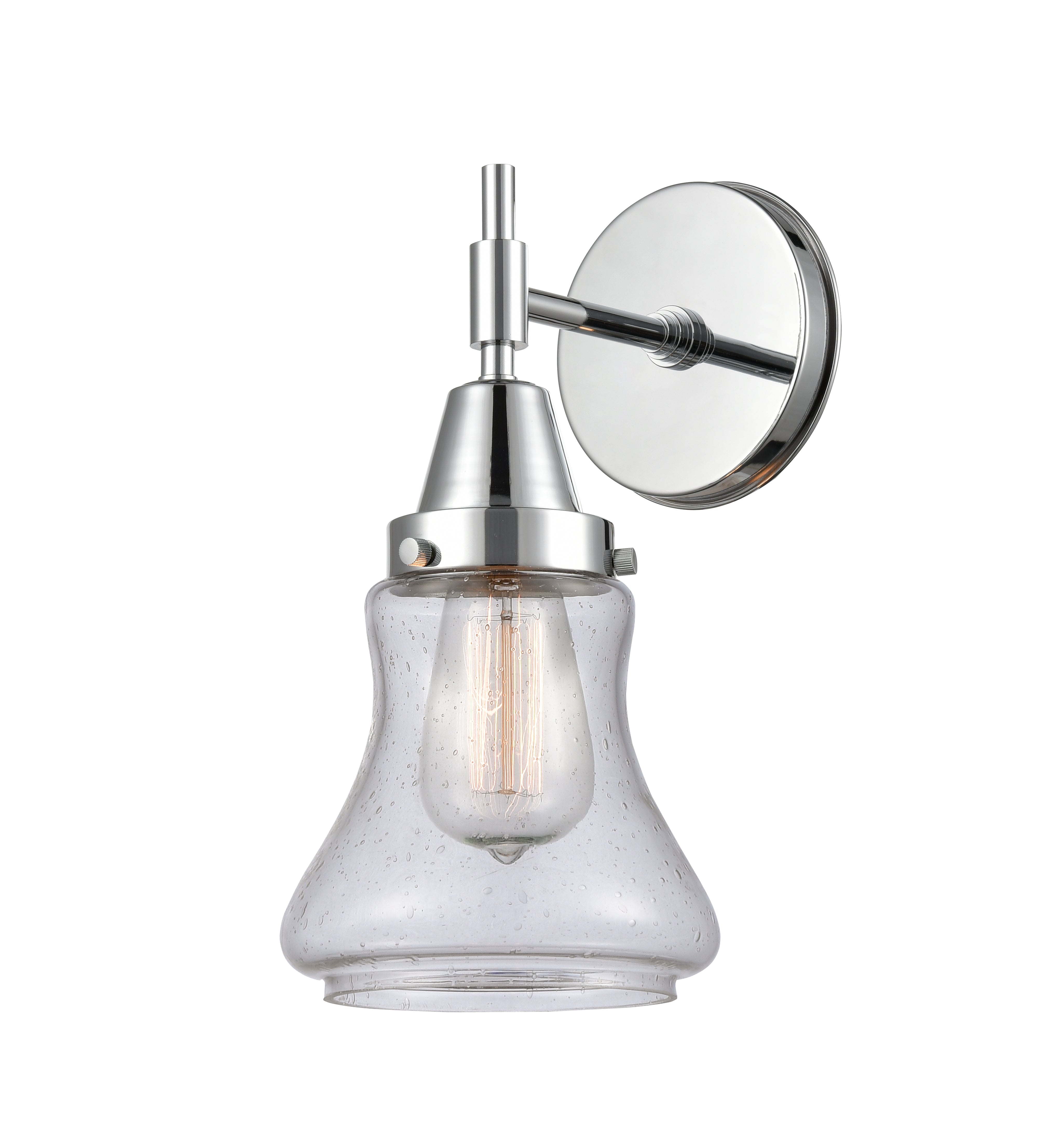 Caden Sconce Glass Steel Industrial