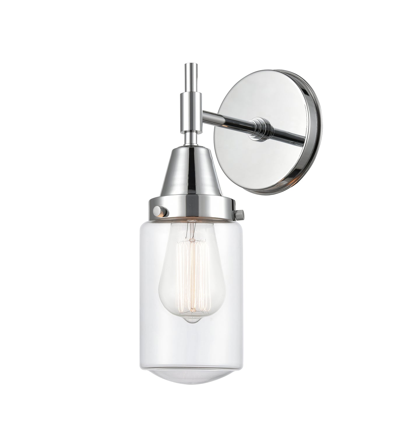 Caden Sconce Glass Steel Dimmable