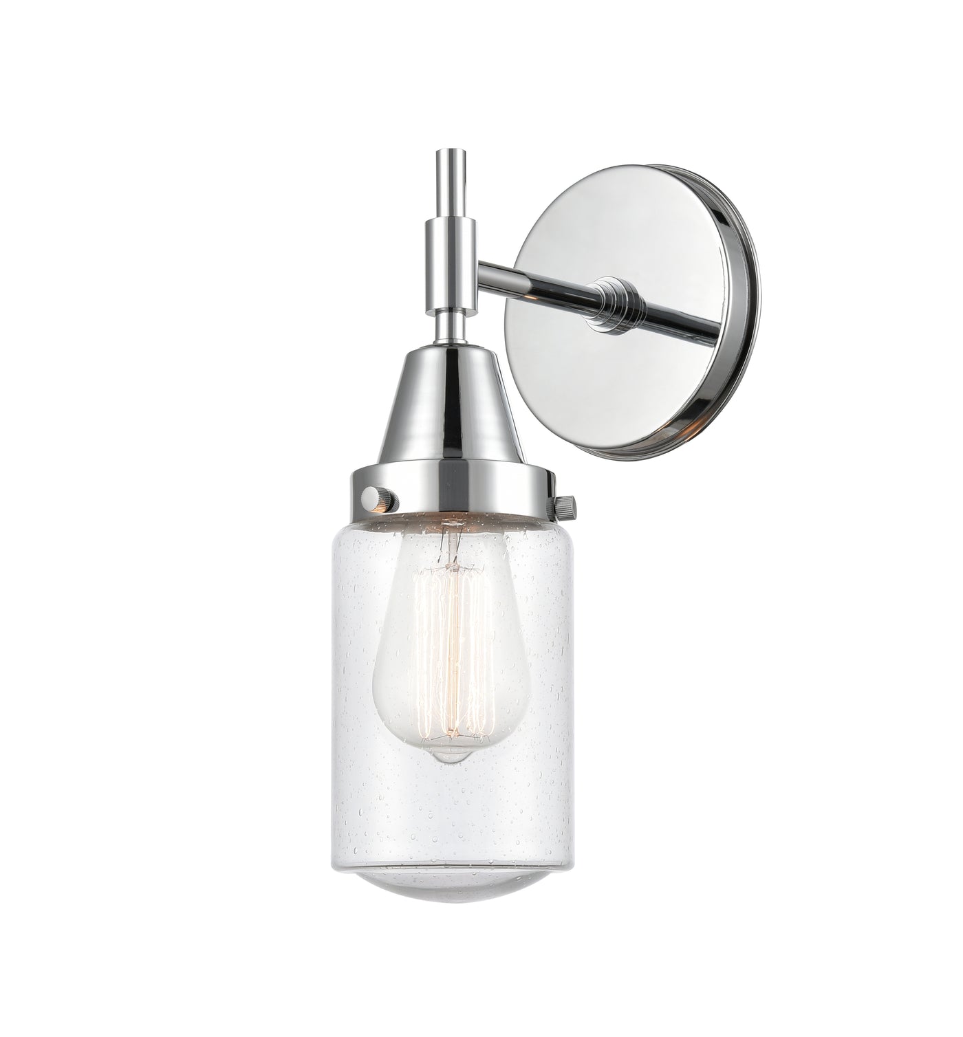 Caden Sconce Glass Steel Dimmable