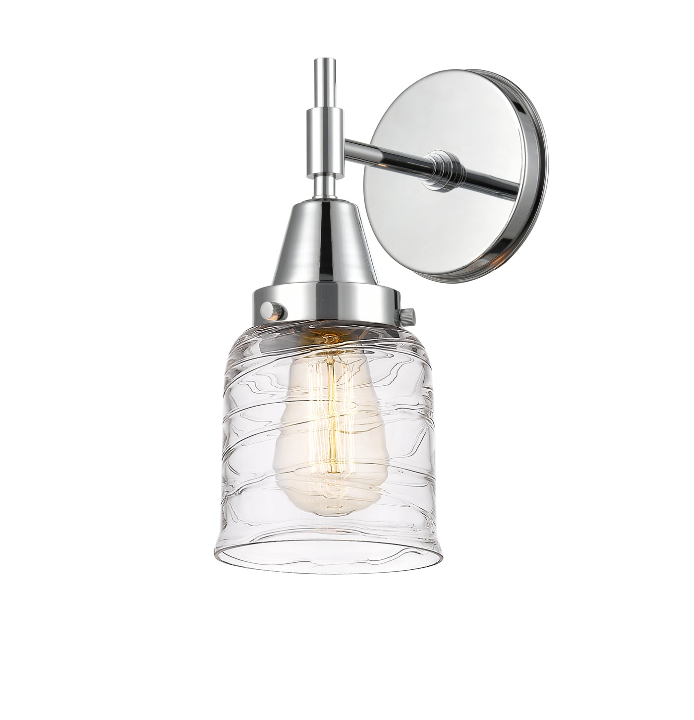 Caden Sconce Glass Steel 11 Inch Dimmable