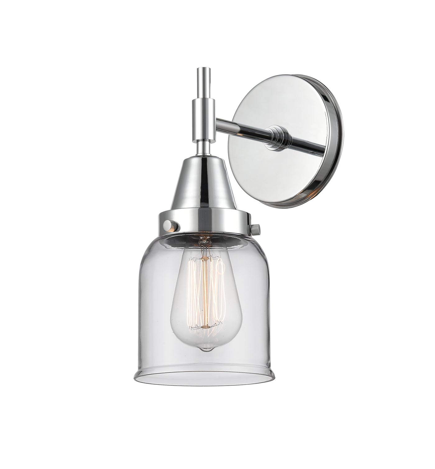 Caden Sconce Glass Steel Dimmable 8 Inch