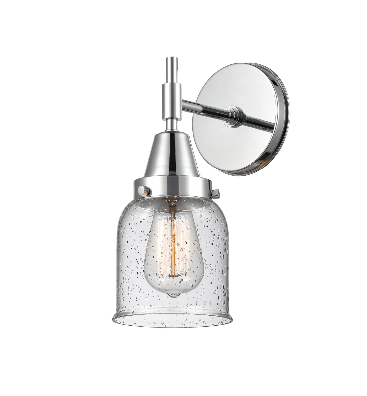 Caden Sconce Glass Steel Dimmable 8 Inch