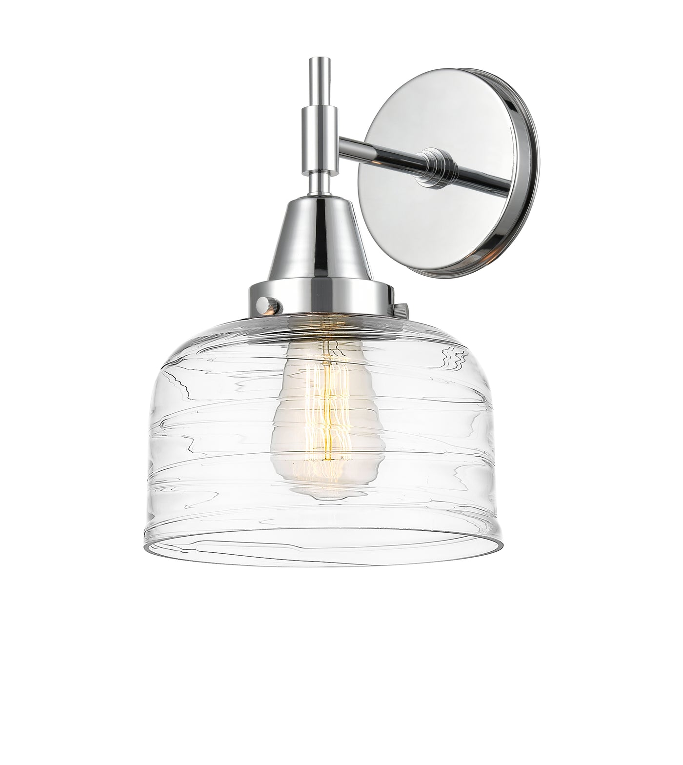 Caden Sconce Glass Steel Dimmable