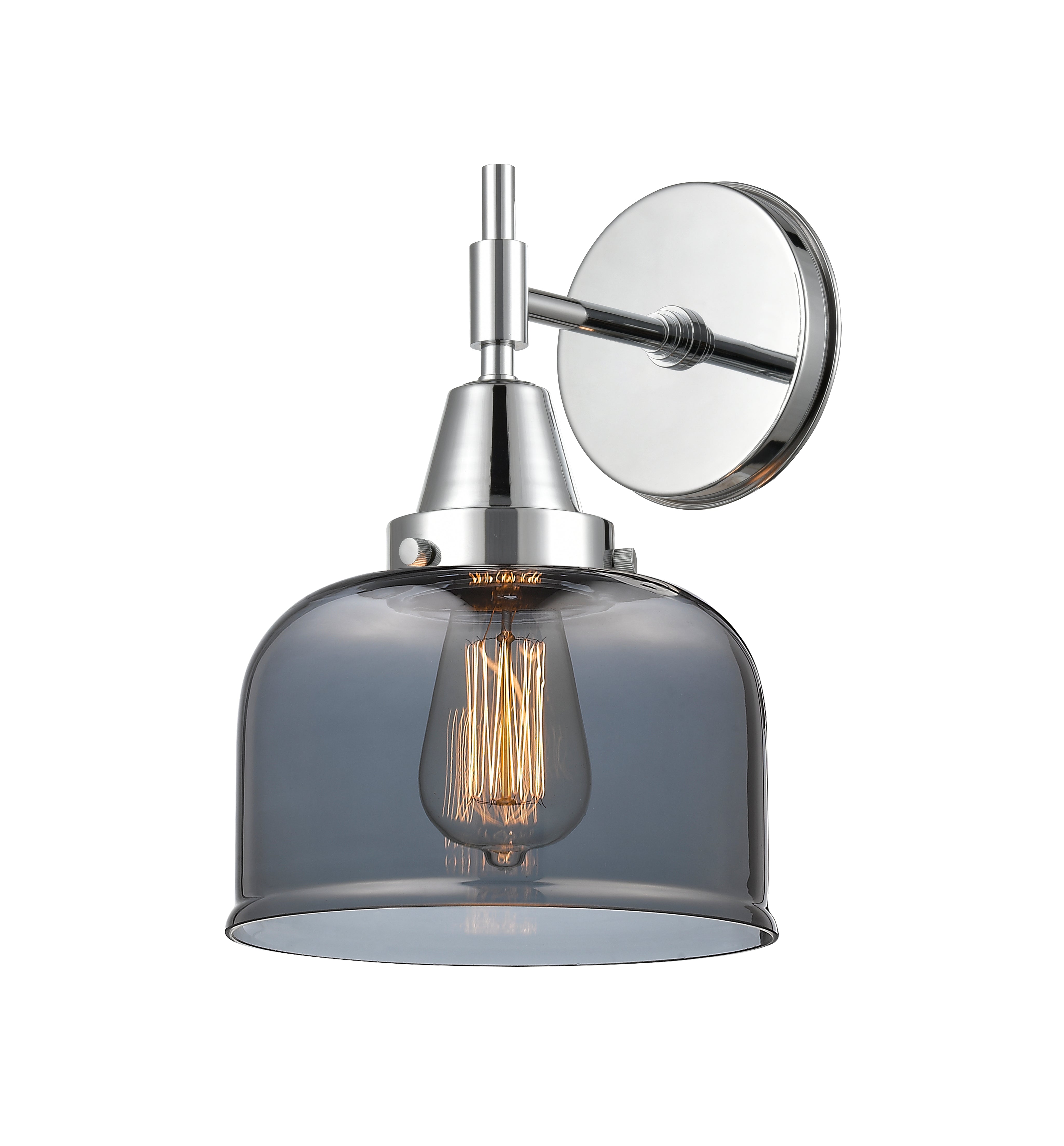 Caden Sconce Glass Steel 11 Inch